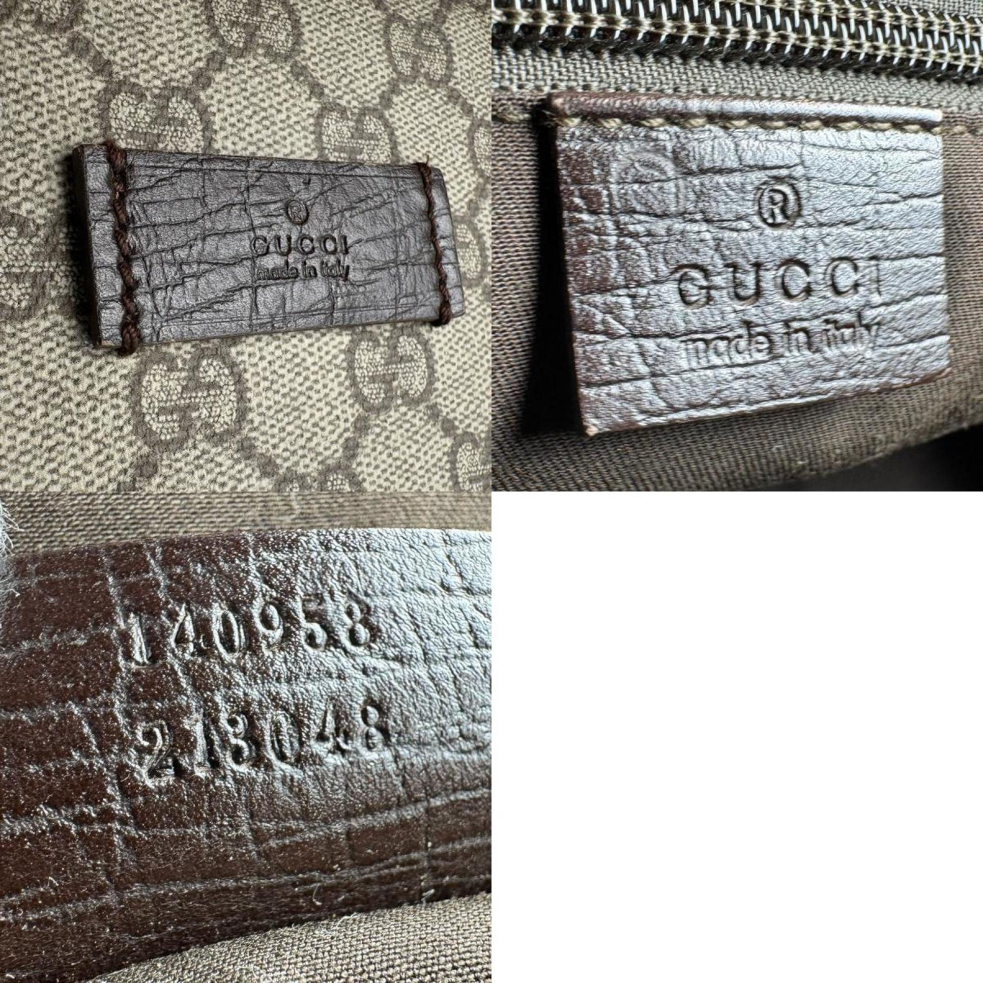 Gucci Brown Gg Supreme Backpack (Pre-Owned)