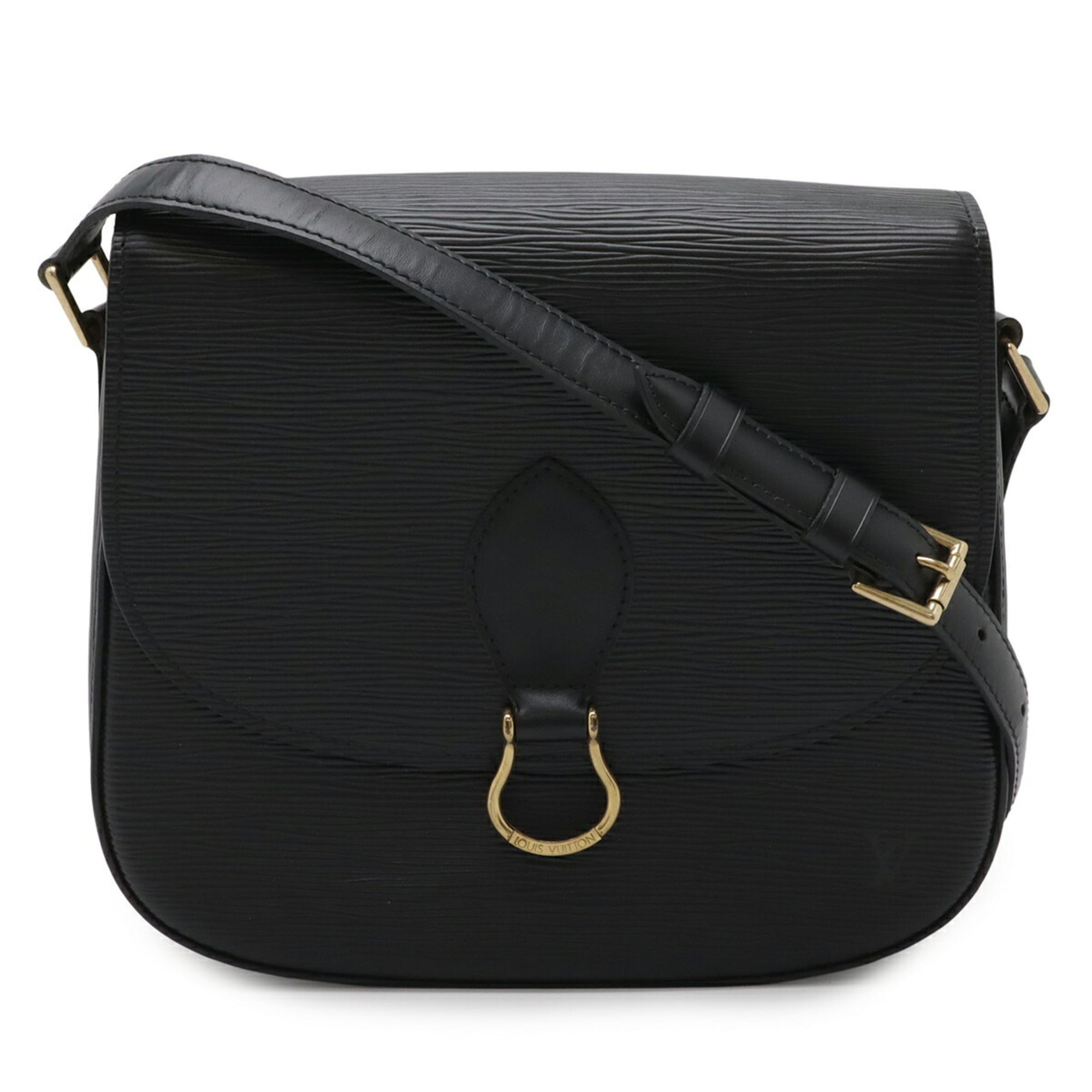 Louis Vuitton Black Noir Epi Leather Pochette Shoulder Bag (Pre-Owned)