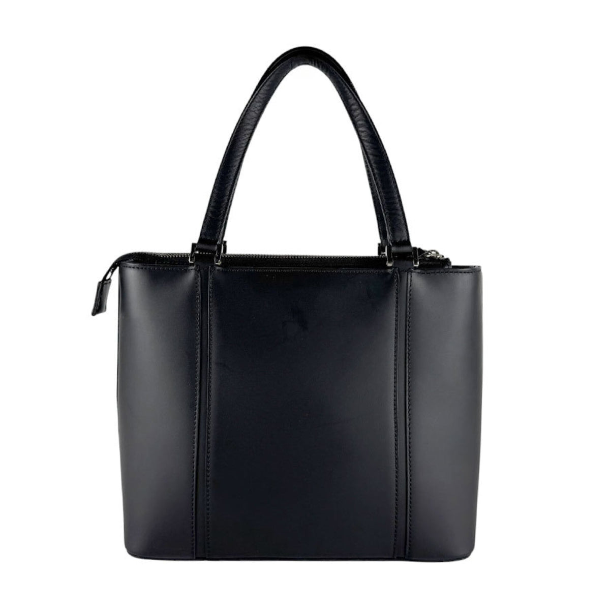 Burberry Black Leather Handbag (Pre-Owned)