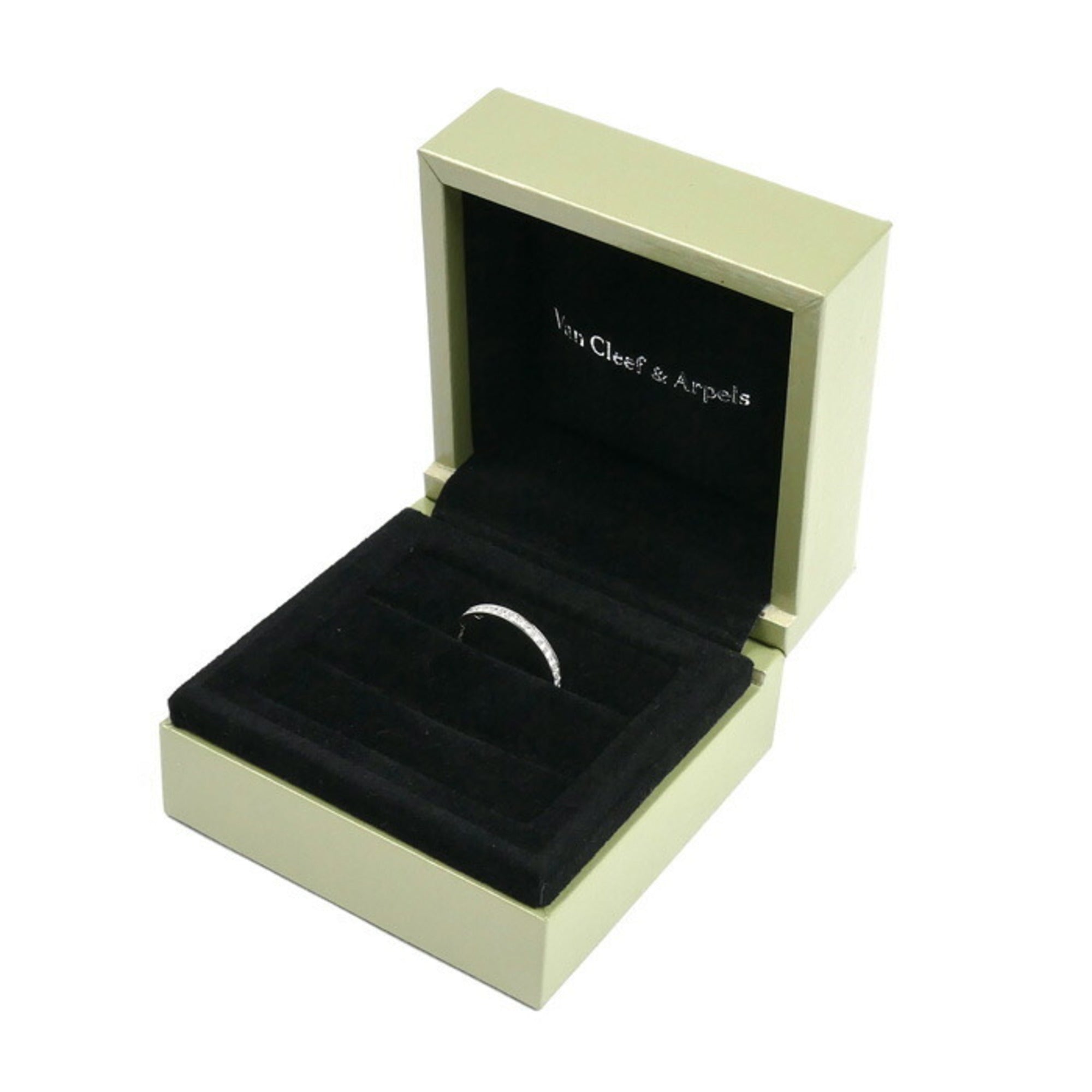 Van Cleef & Arpels Platinum Platinum 950 Band Ring (Pre-Owned)