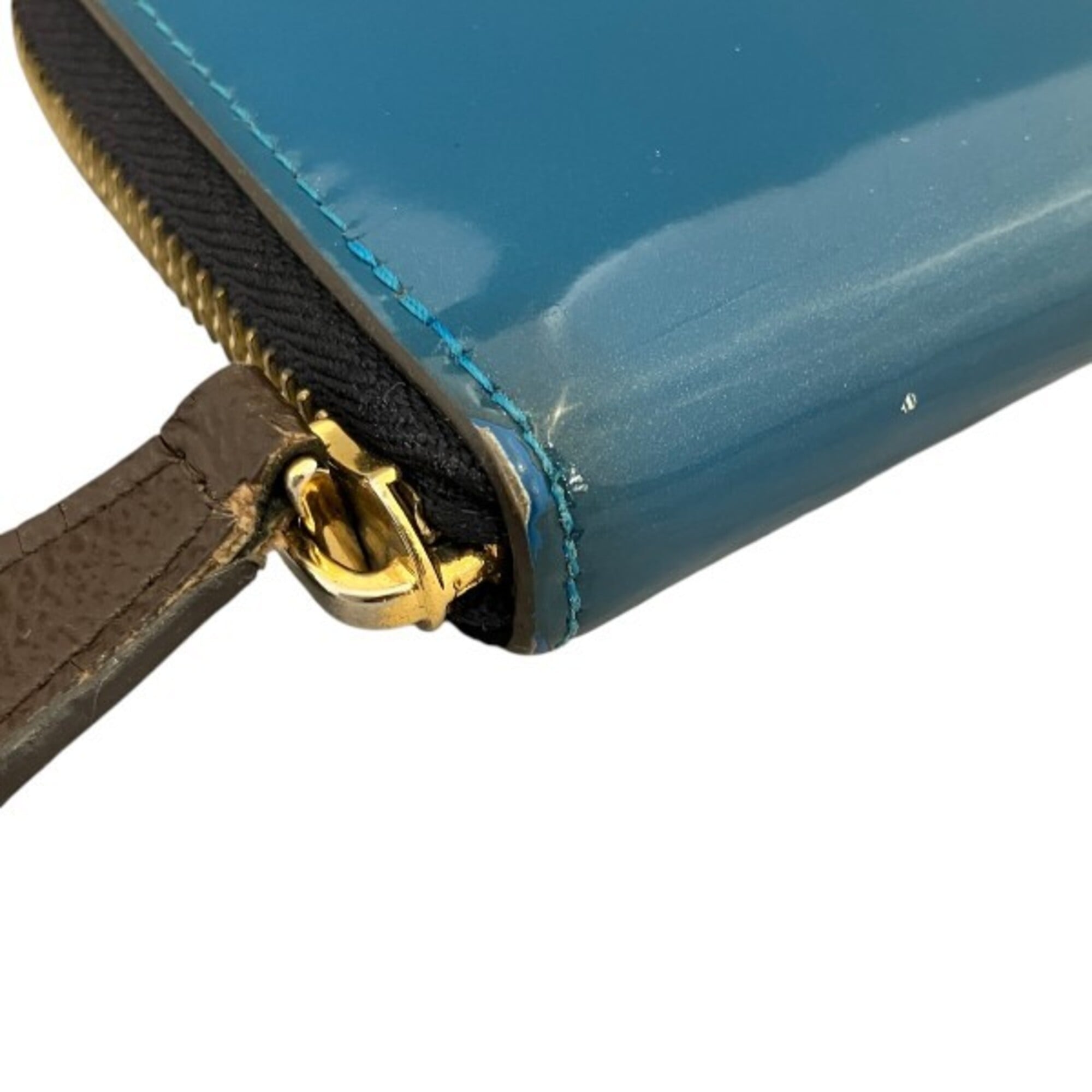 Louis Vuitton Navy Blue Vernis Coin Purse/Coin Case (Pre-Owned)