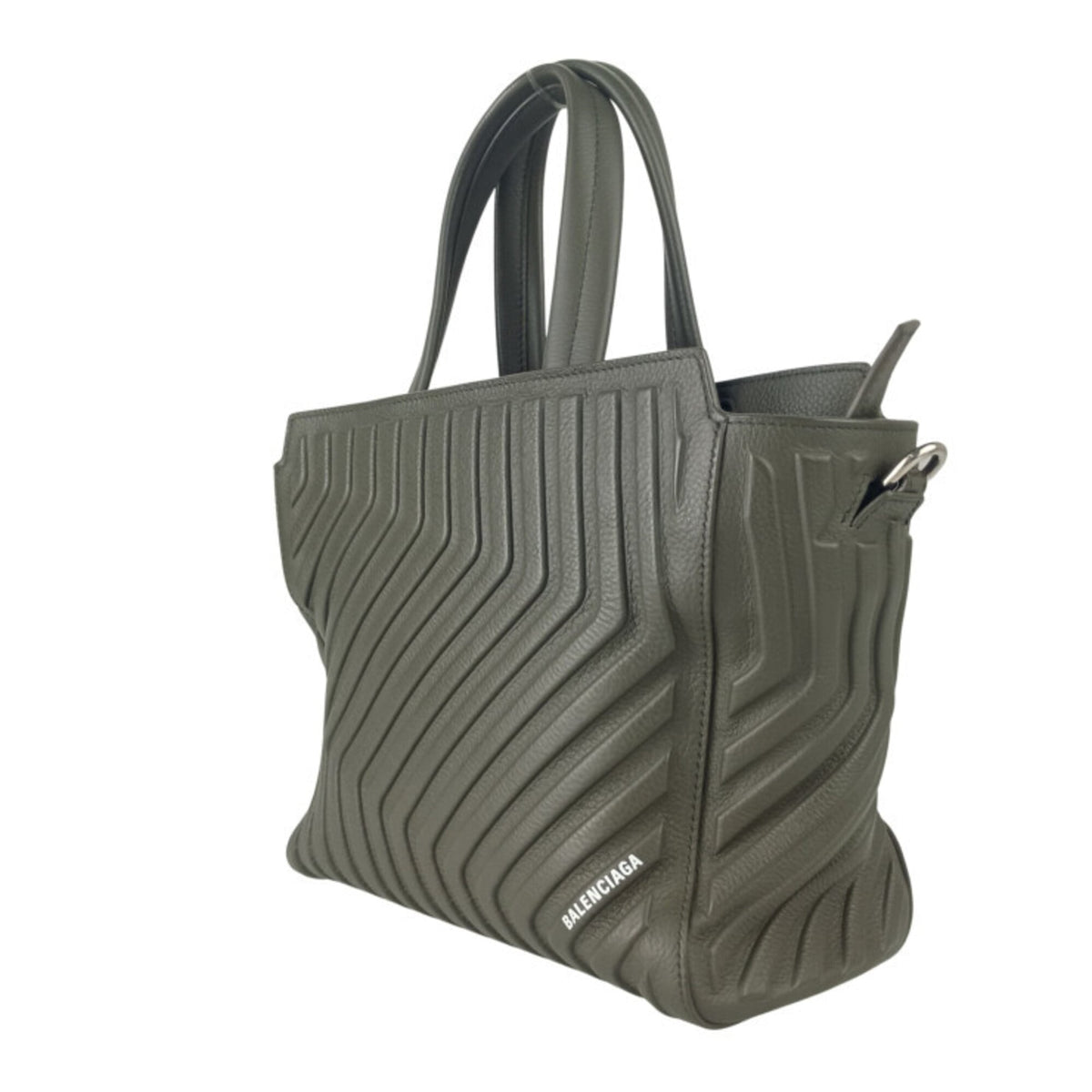 Balenciaga Khaki Leather Handbag Shoulder Bag (Pre-Owned)