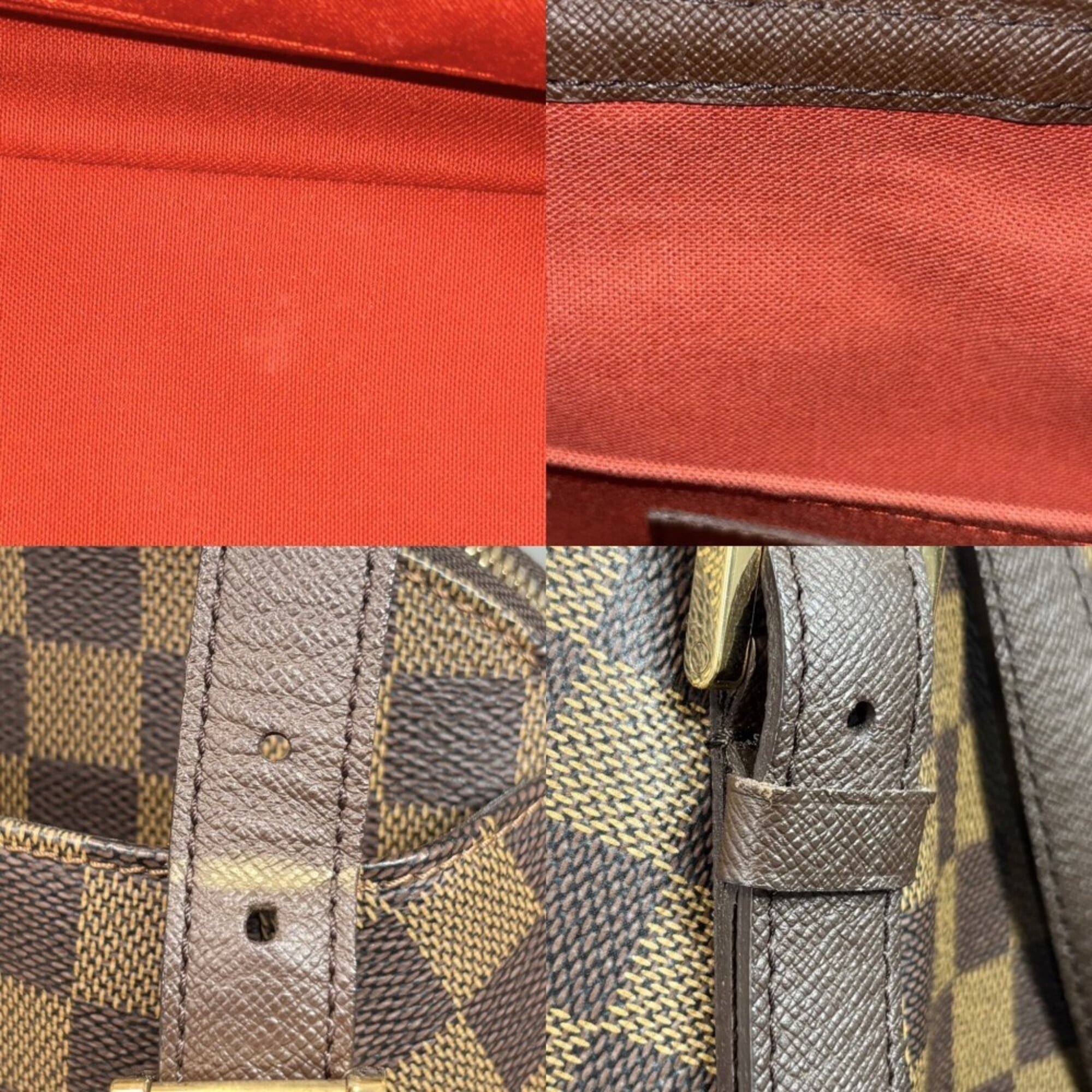 Louis Vuitton Brown Damier Canvas Handbag Tote Bag (Pre-Owned)