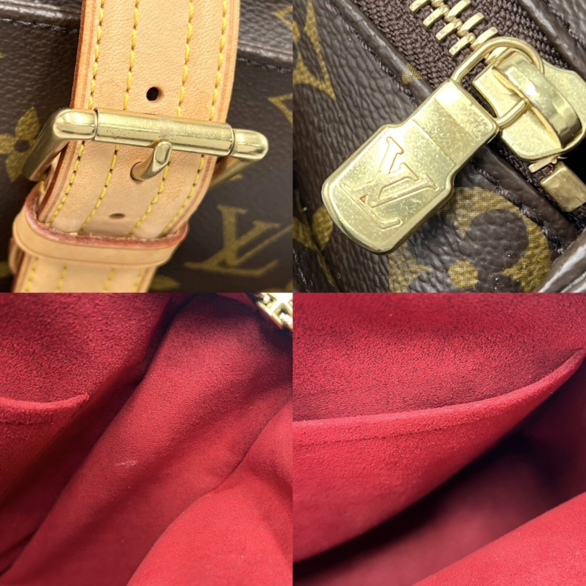 Louis Vuitton Brown Monogram Canvas Handbag Tote Bag (Pre-Owned)