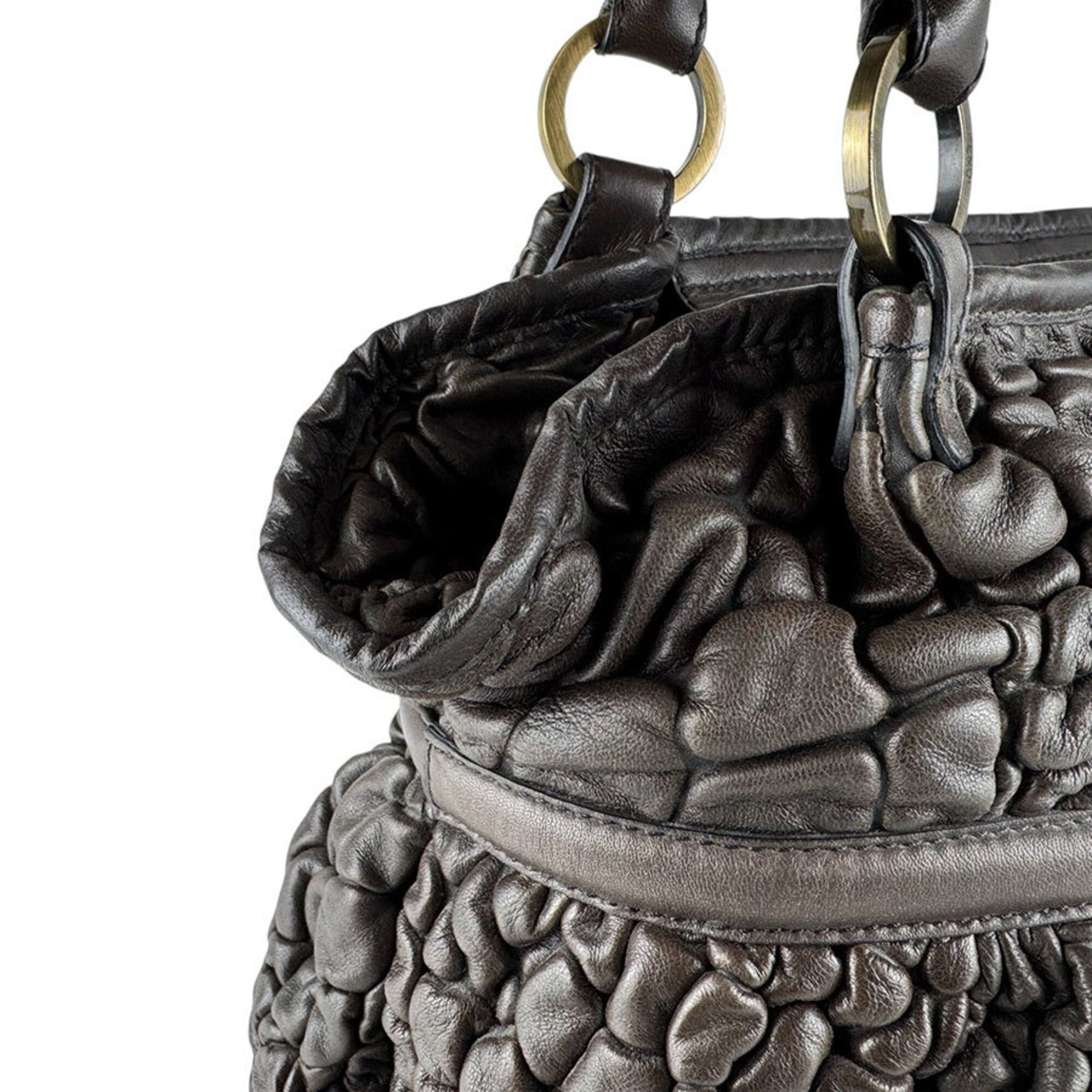 Fendi Brown Leather Shoulder Bag (Pre-Owned)