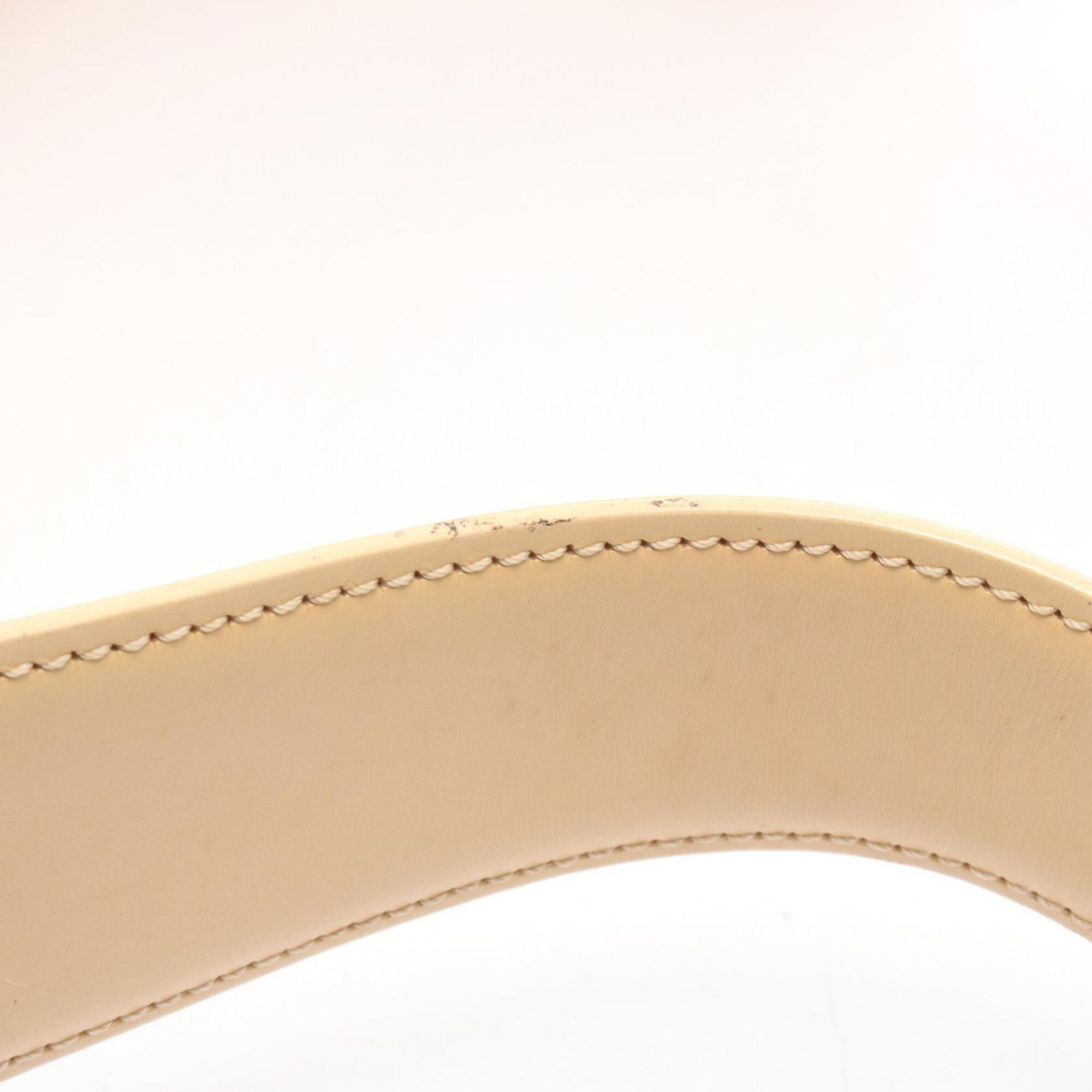 Louis Vuitton Beige Leather Handbag Shoulder Bag (Pre-Owned)
