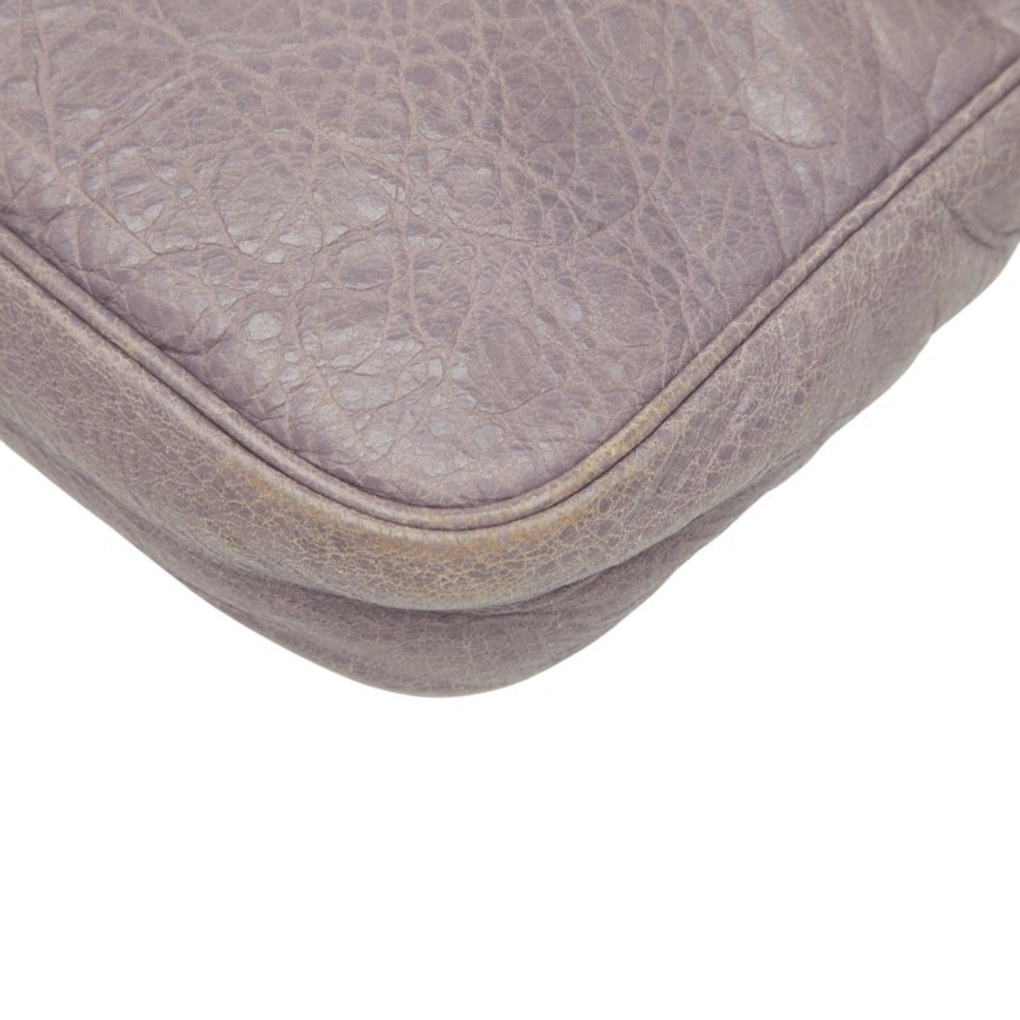 Balenciaga Purple Leather Shoulder Bag (Pre-Owned)