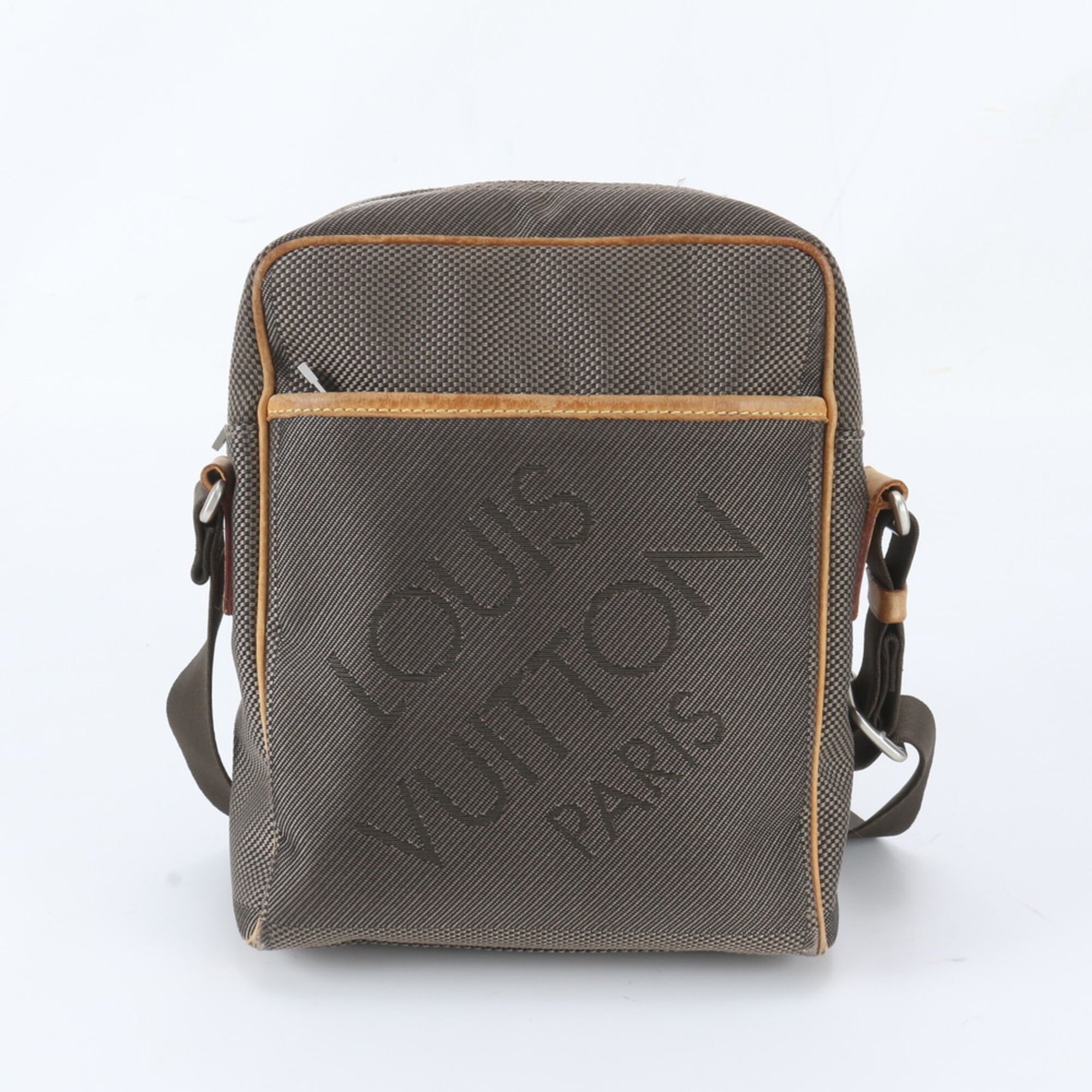 Louis Vuitton Earth Leather Nylon Messenger Bag Shoulder Bag (Pre-Owned)