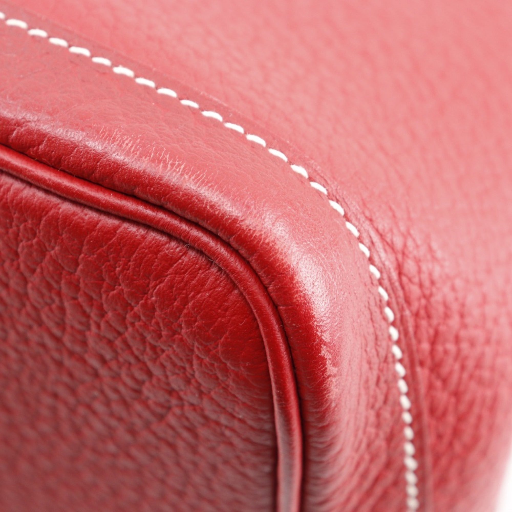 Hermes Red Color Negonda Leather Tote Bag (Pre-Owned)