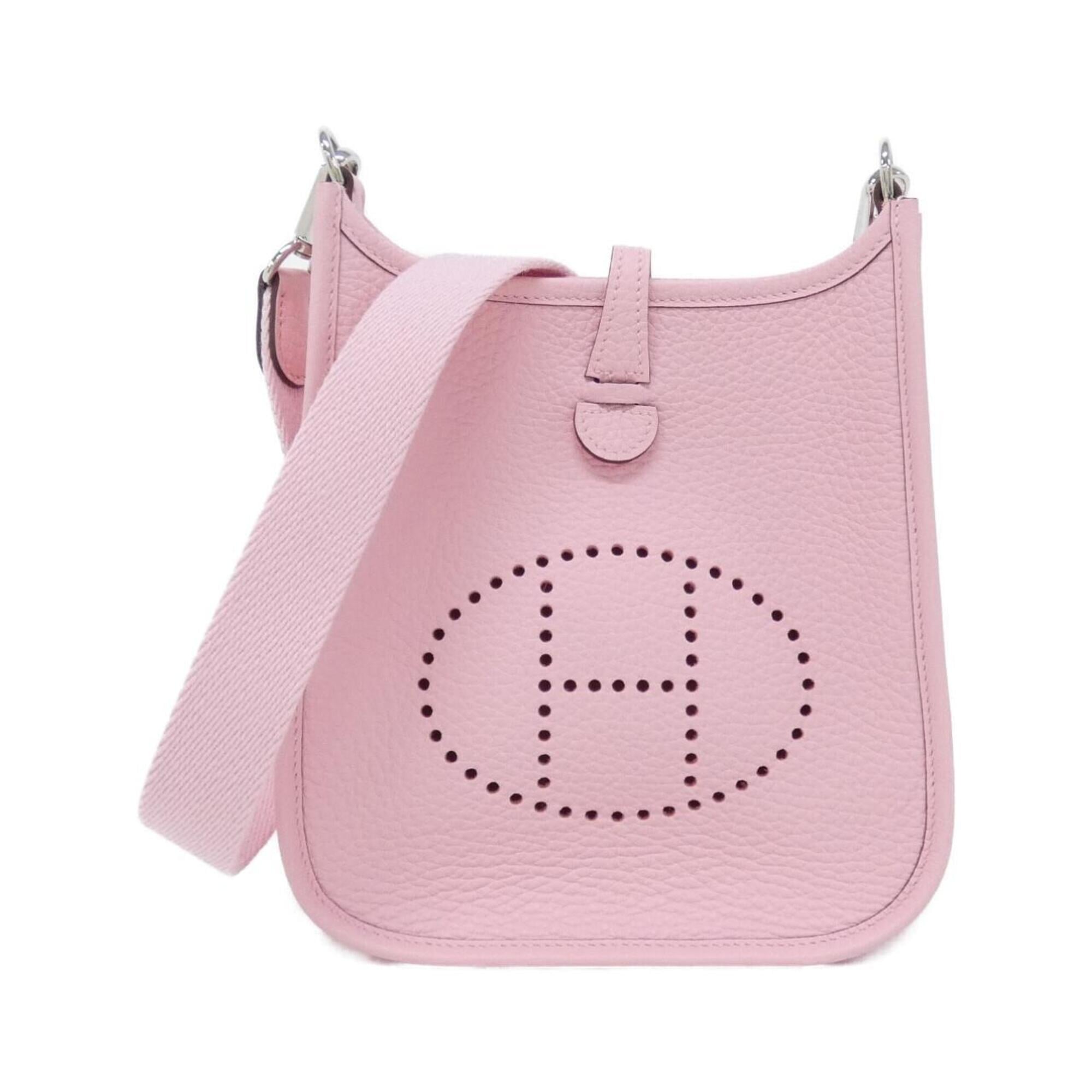 Hermes Rose Sakura Taurillon Clemence Leather Shoulder Bag (Pre-Owned)