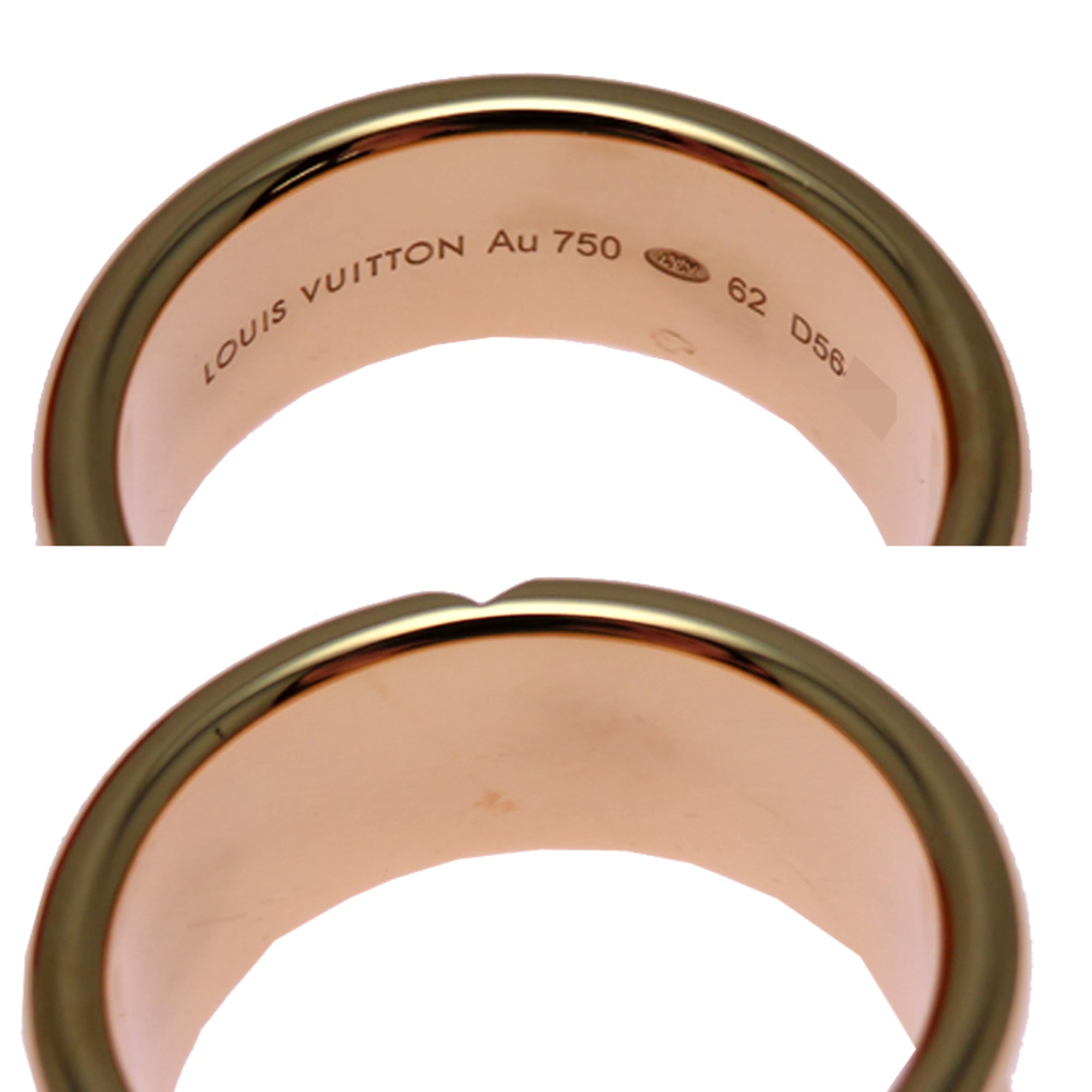 Louis Vuitton Yellow Gold (18K) Band Ring (Pre-Owned)
