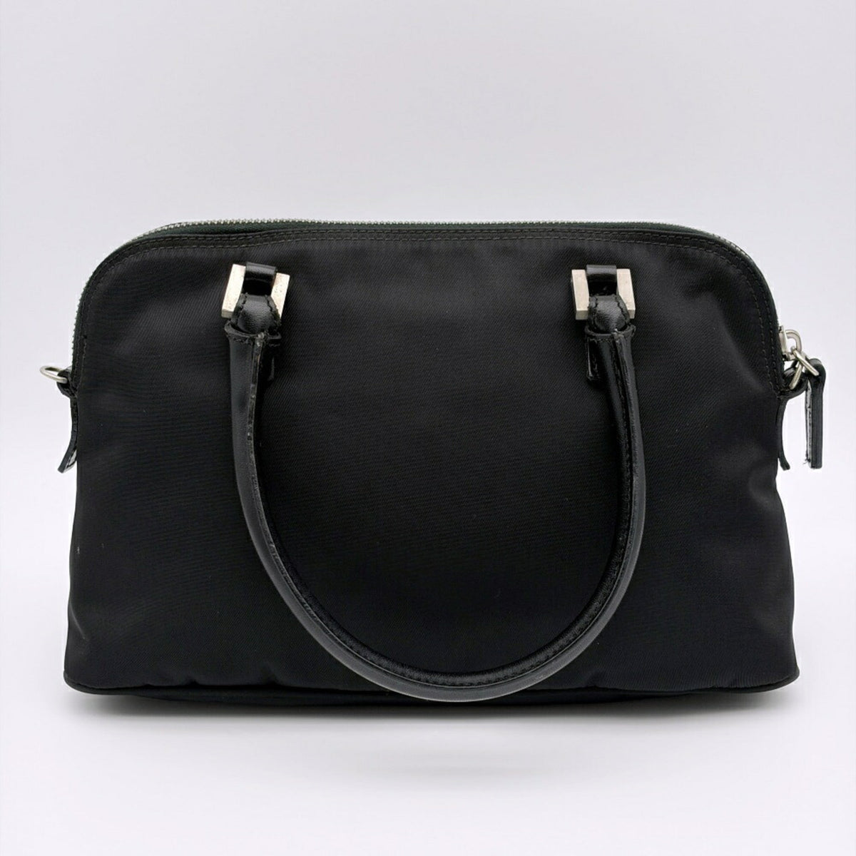Fendi Black Nylon Leather Tote Bag (Pre-Owned)