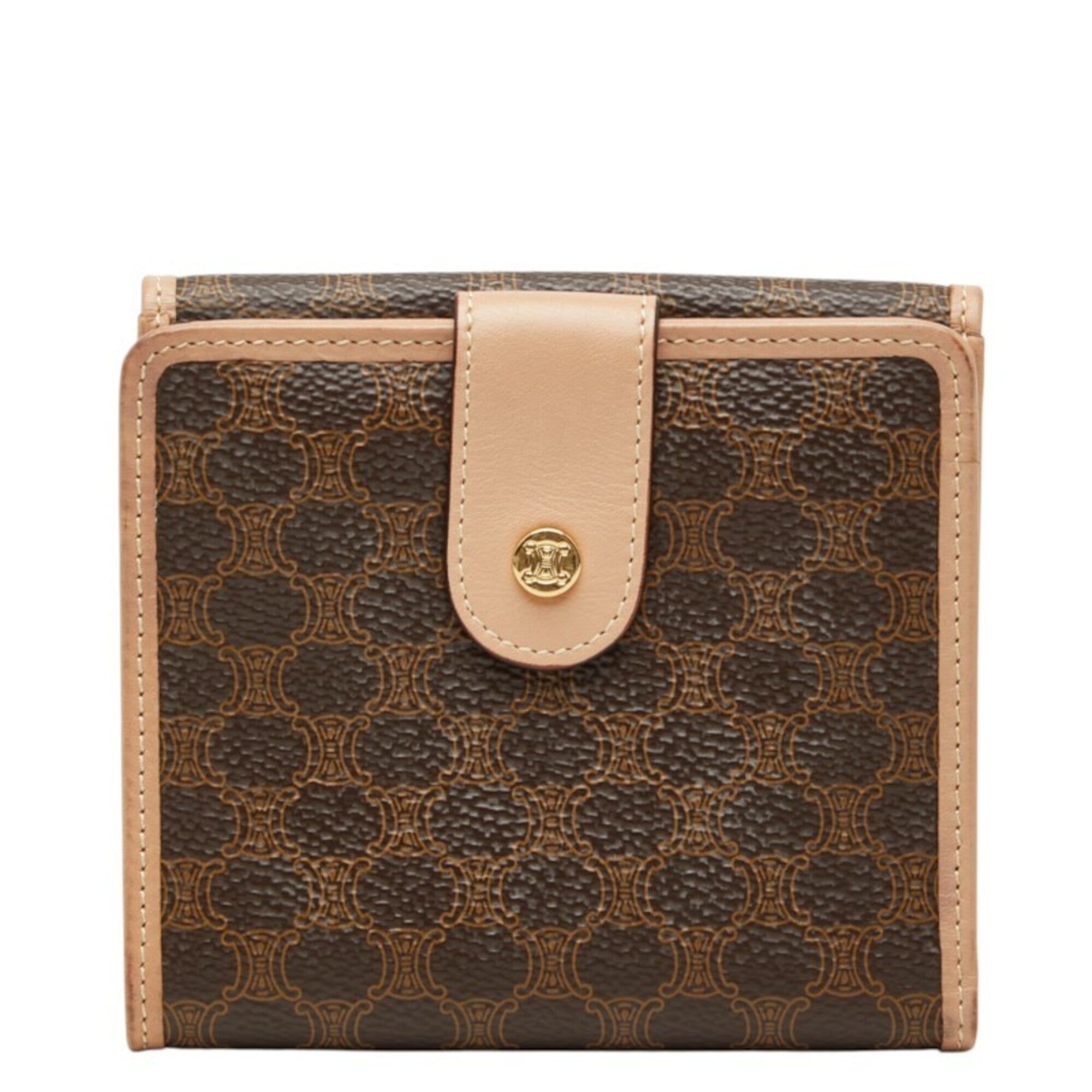 Celine Brown Pvc Leather Wallet (Bi-Fold) (Pre-Owned)