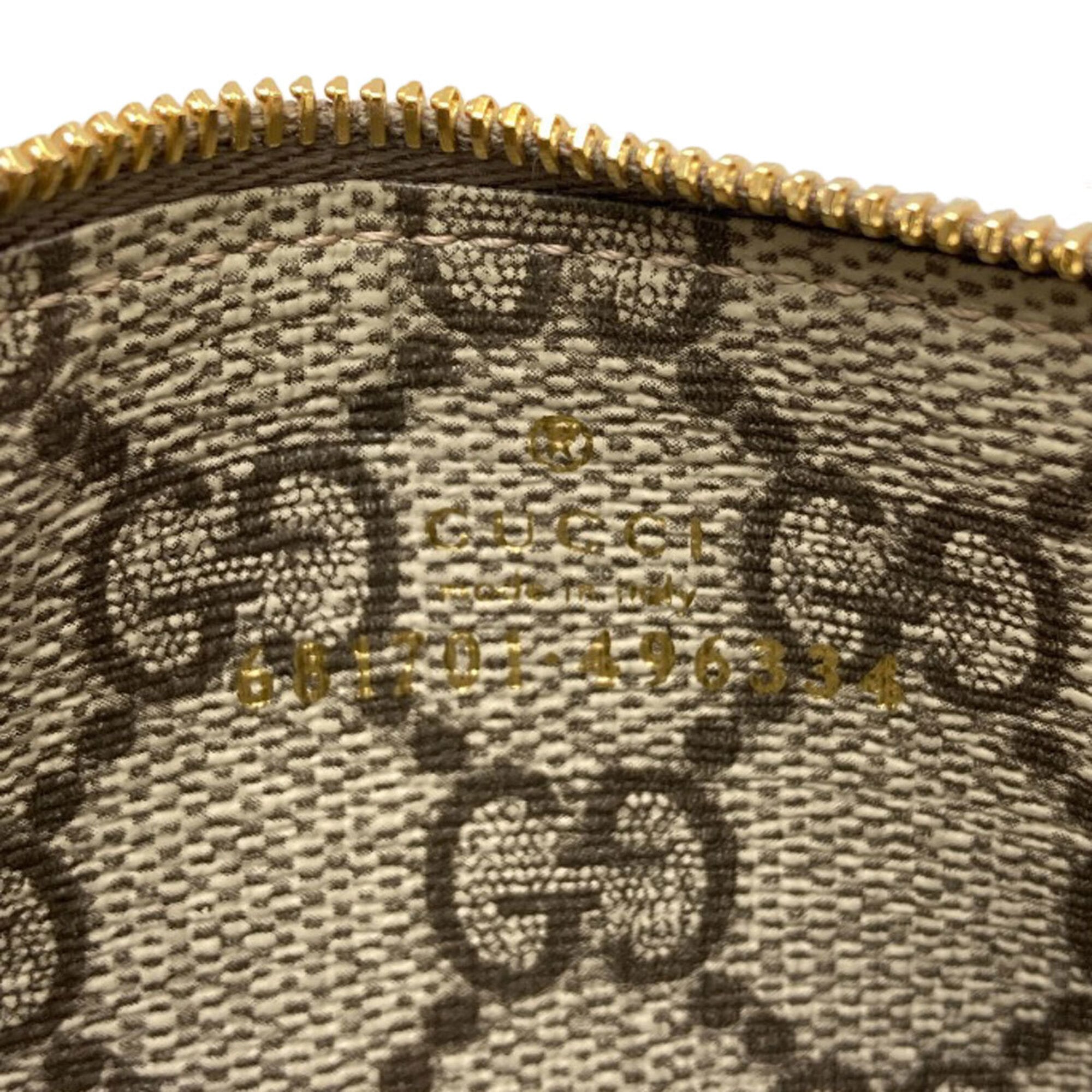 Gucci Brown Pvc Coin Purse/Coin Case (Pre-Owned)