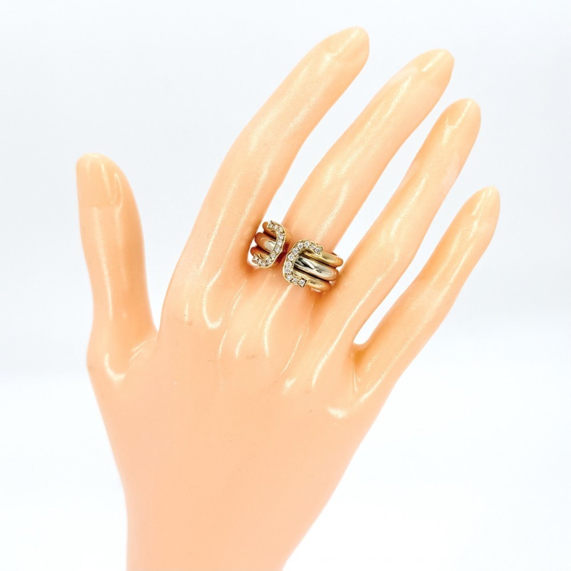Cartier Pink Gold (18K) White Gold (18K) Band Ring (Pre-Owned)