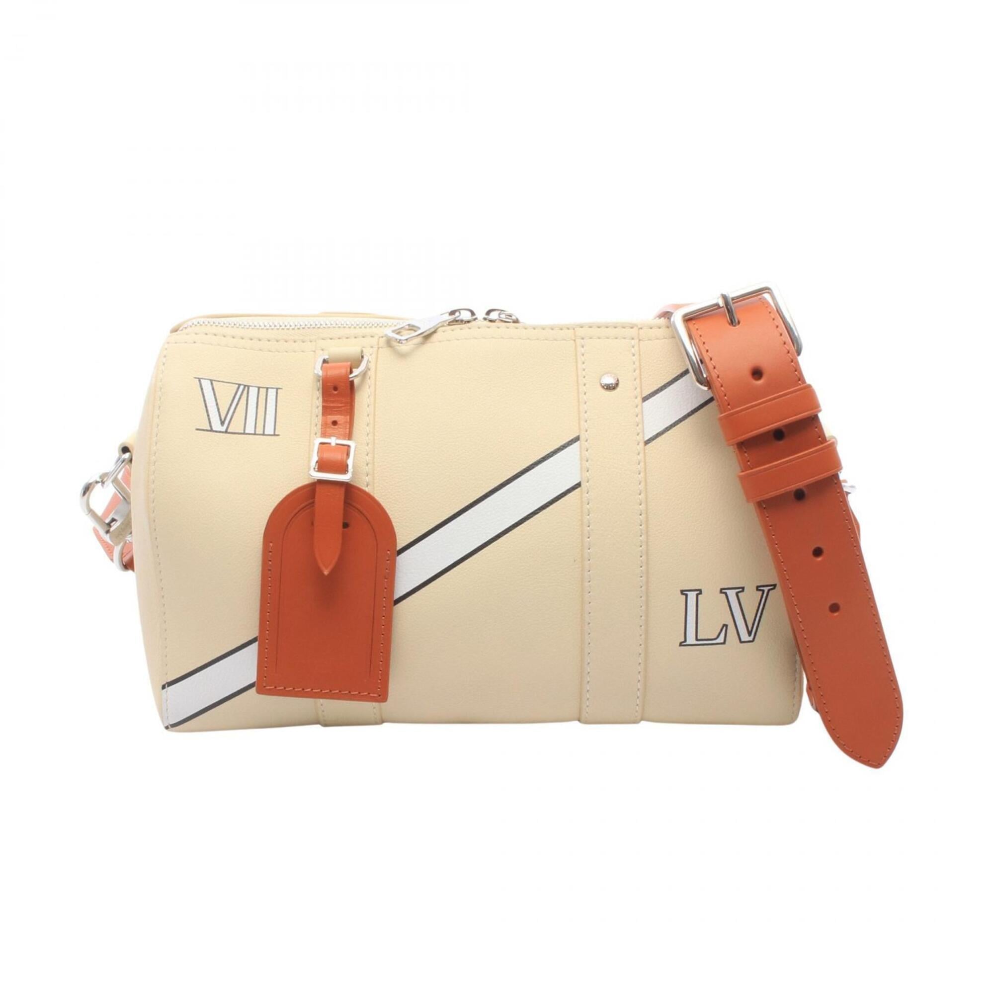 Louis Vuitton Brown Ivory Multi-Color Leather Handbag Shoulder Bag (Pre-Owned)