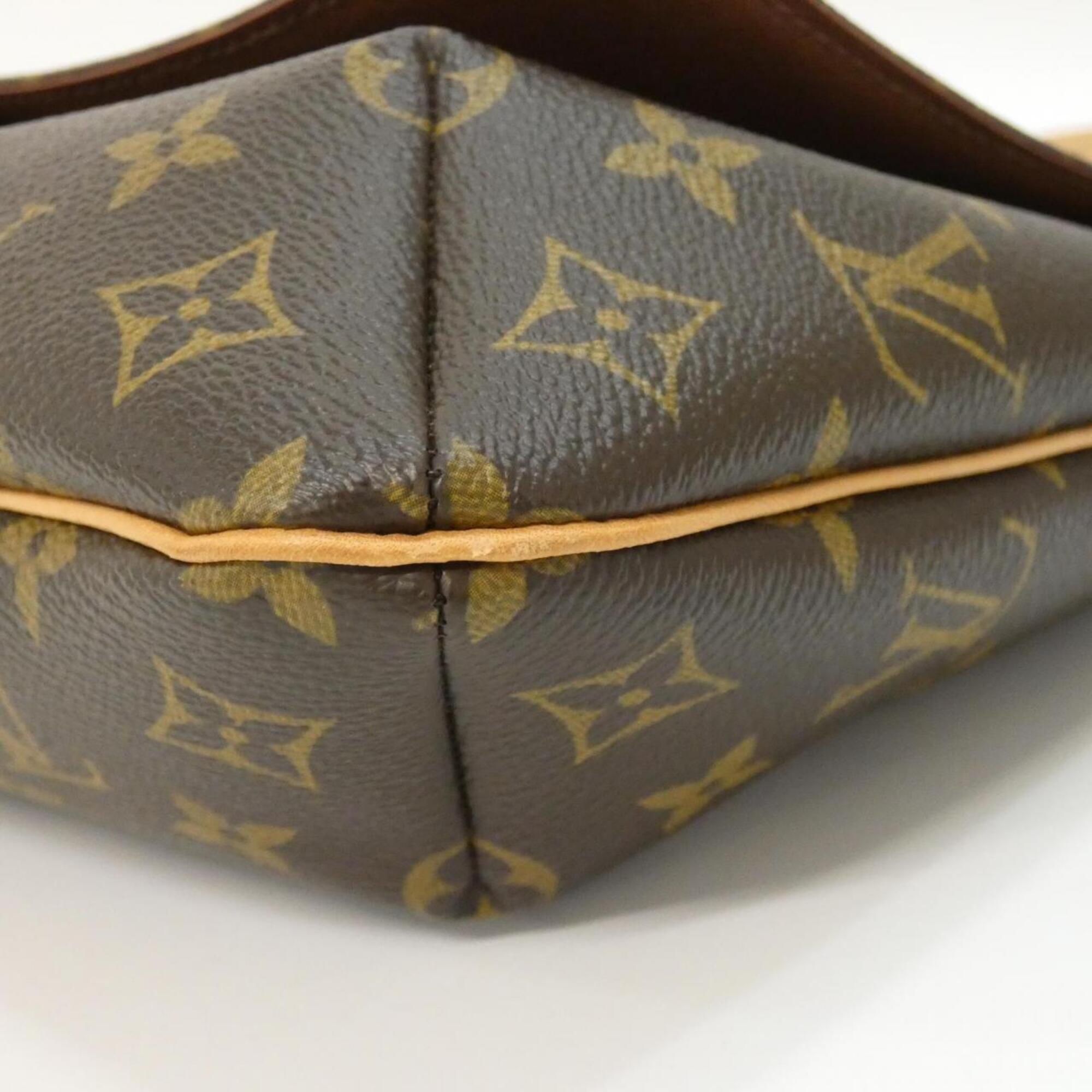 Louis Vuitton Marron Monogram Coated Canvas Shoulder Bag (Pre-Owned)