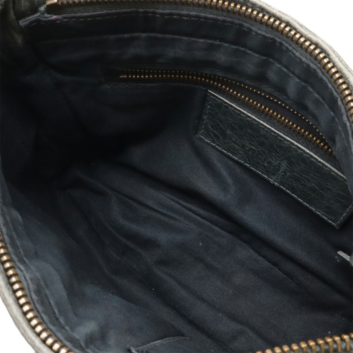Balenciaga Green Leather Pochette Shoulder Bag (Pre-Owned)