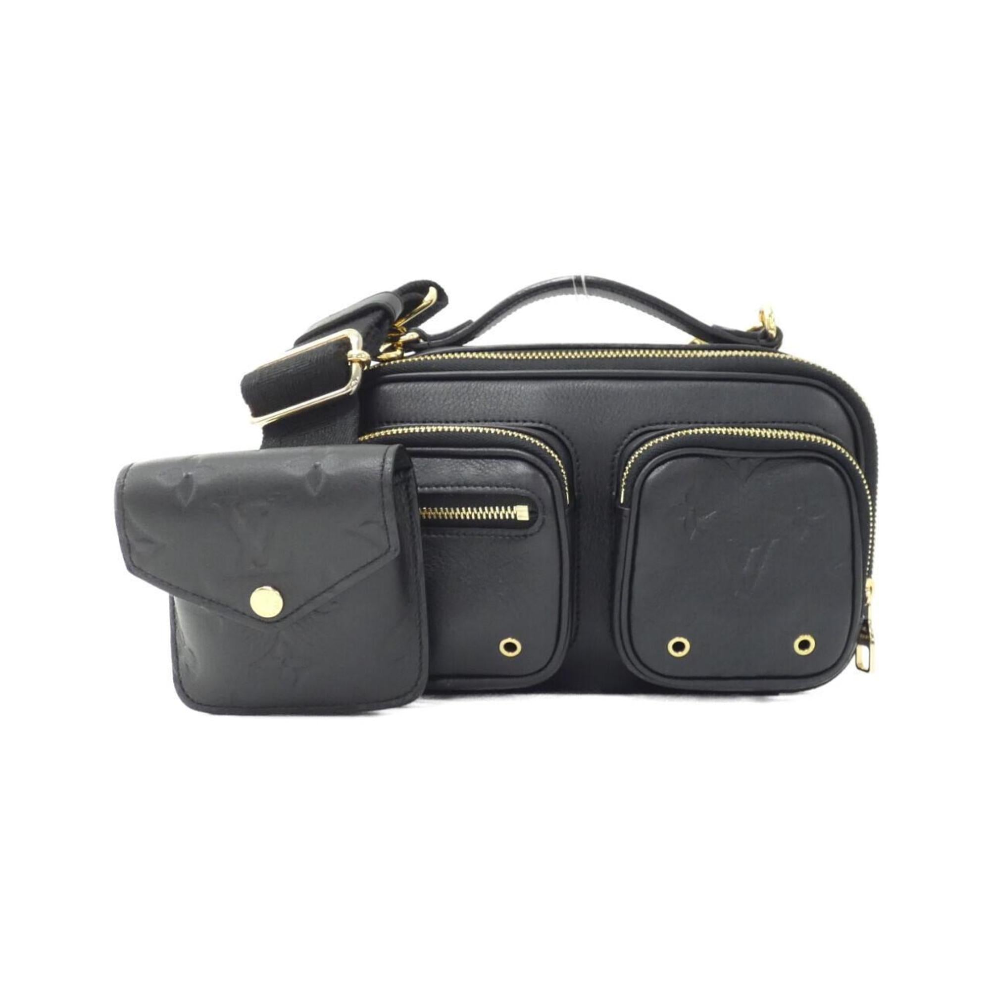 Louis Vuitton Black Leather Shoulder Bag (Pre-Owned)