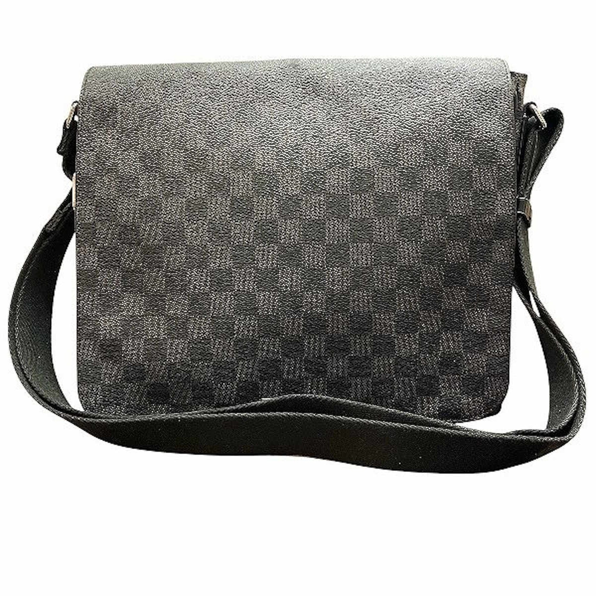 Louis Vuitton Black Pvc Leather Shoulder Bag (Pre-Owned)