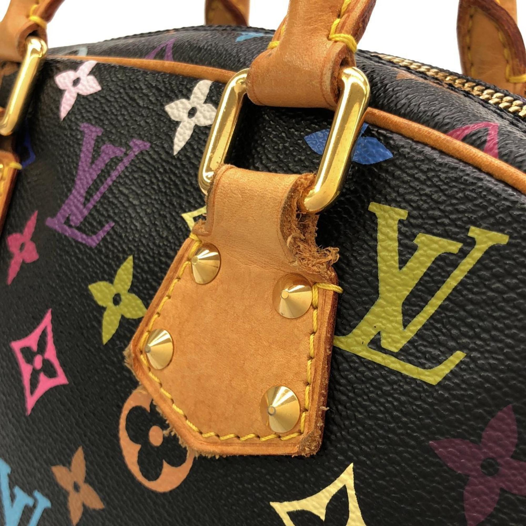 Louis Vuitton Black Coated Canvas Handbag (Pre-Owned)