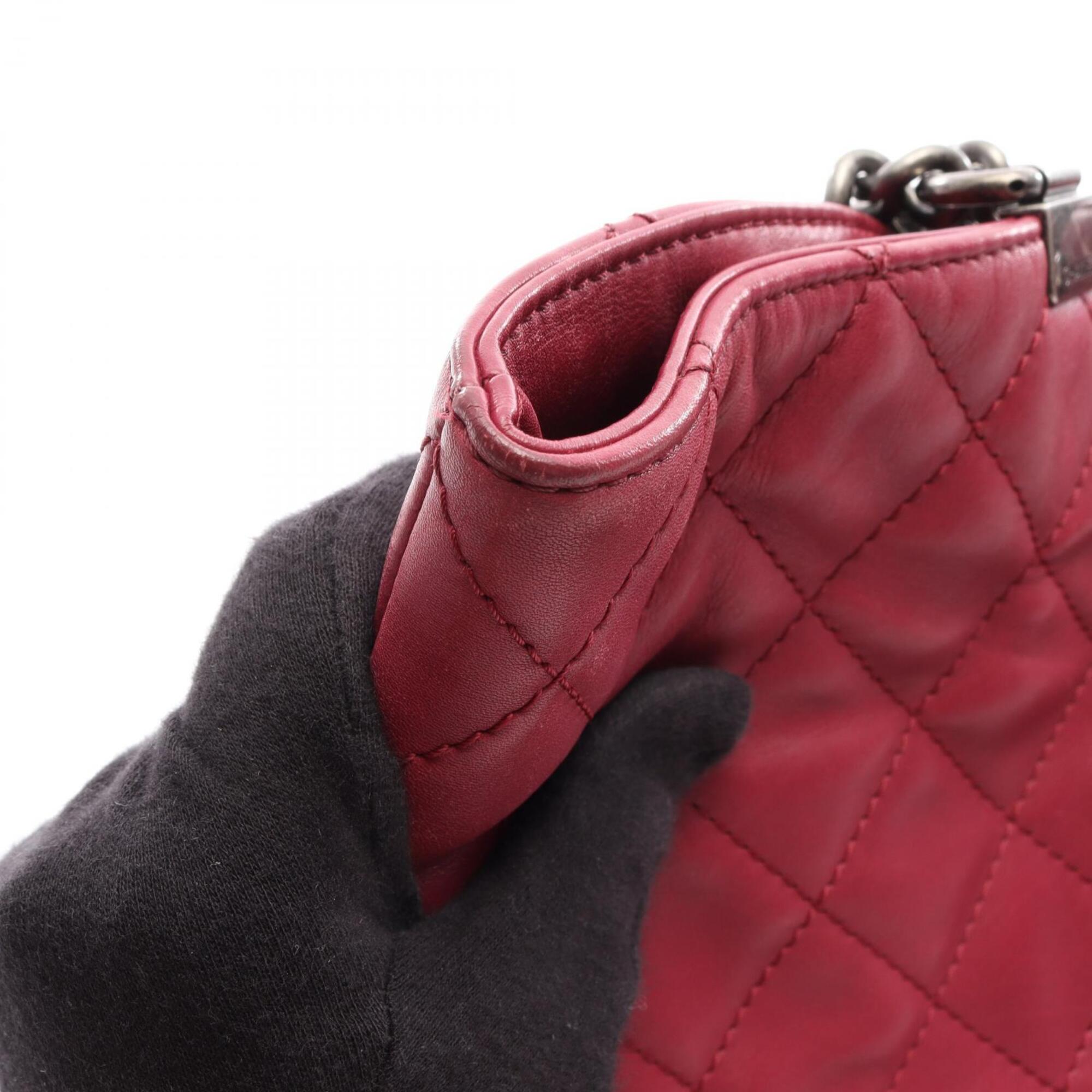 Chanel Pink Leather Handbag Tote Bag (Pre-Owned)
