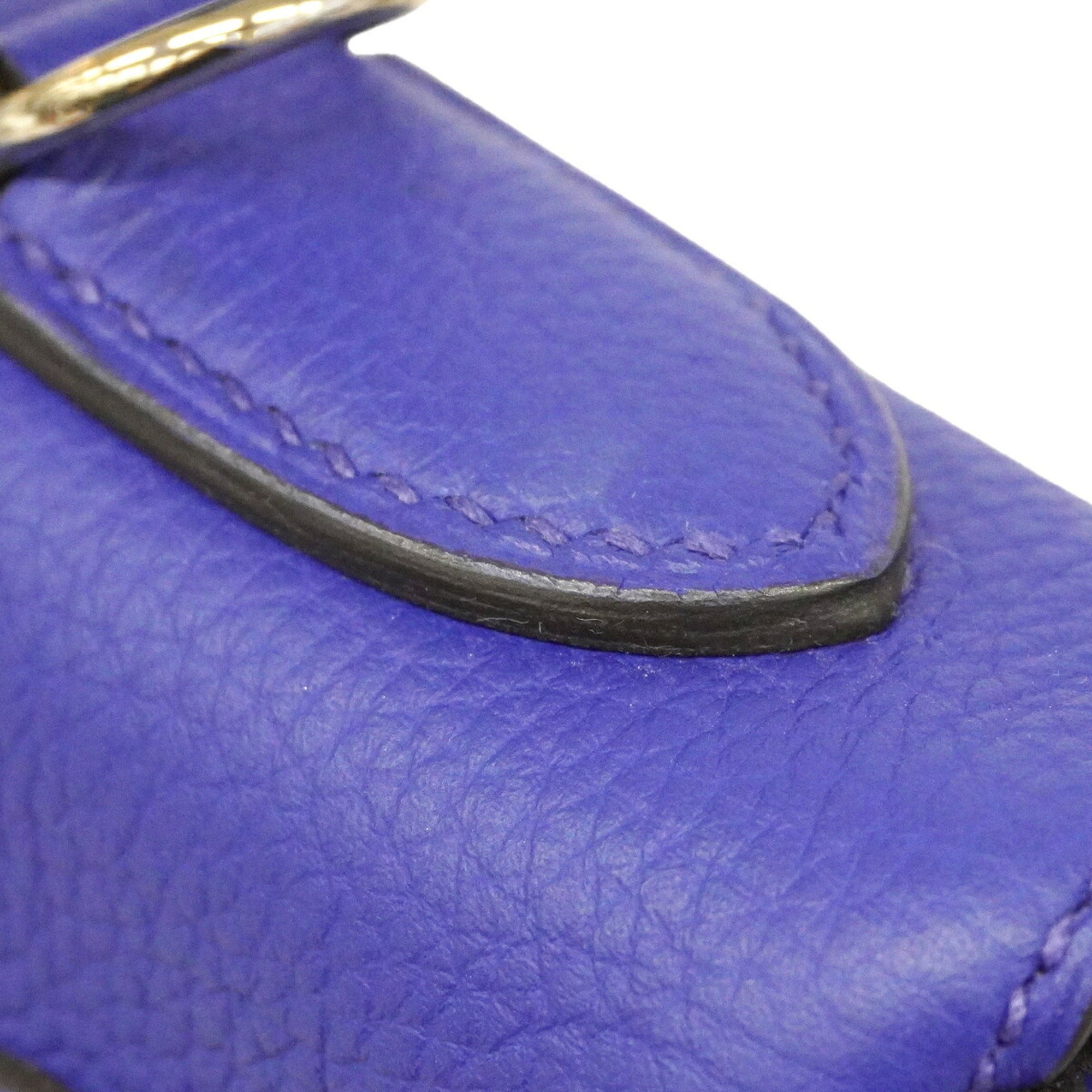 Hermes Blue Electric Togo Leather Handbag (Pre-Owned)