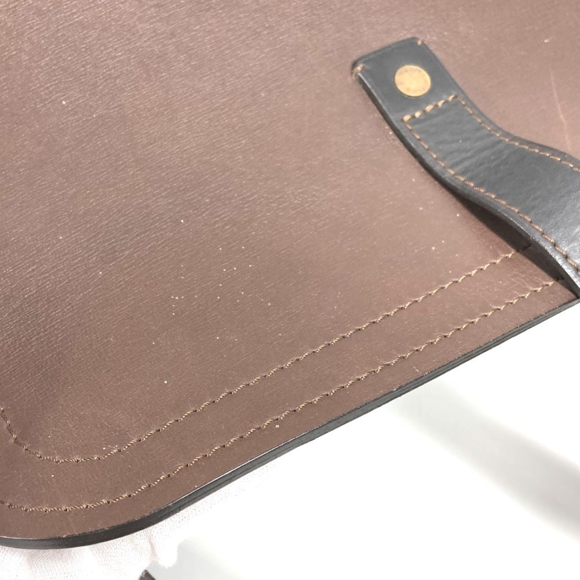 Louis Vuitton Brown Coffee Utah Leather Messenger Bag Shoulder Bag (Pre-Owned)