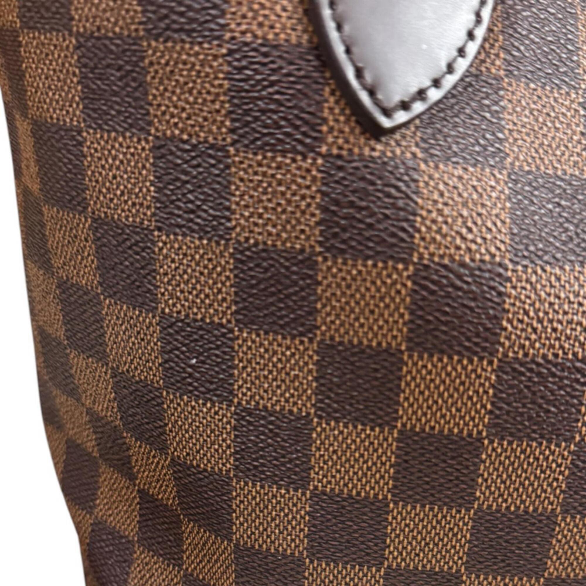 Louis Vuitton Damier Brown Damier Canvas Pouch Tote Bag (Pre-Owned)