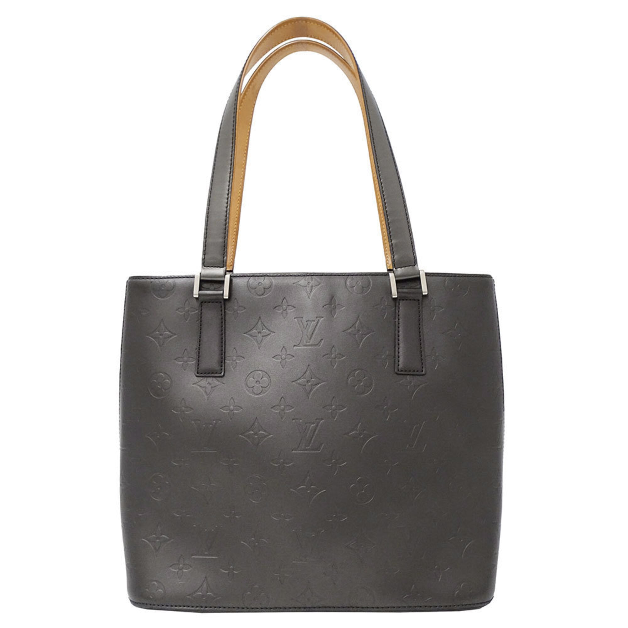 Louis Vuitton Noir Monogram Mat Tote Bag (Pre-Owned)