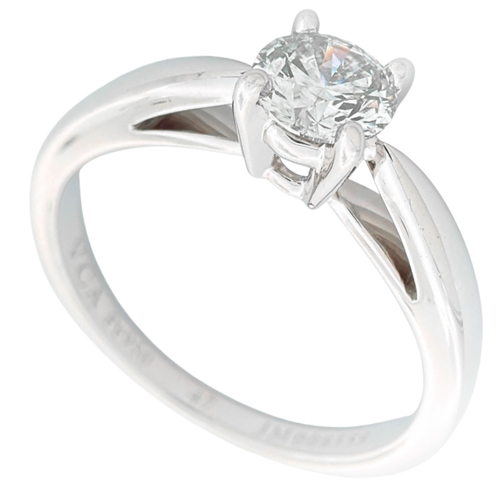 Van Cleef & Arpels Platinum 950 Band Ring (Pre-Owned)
