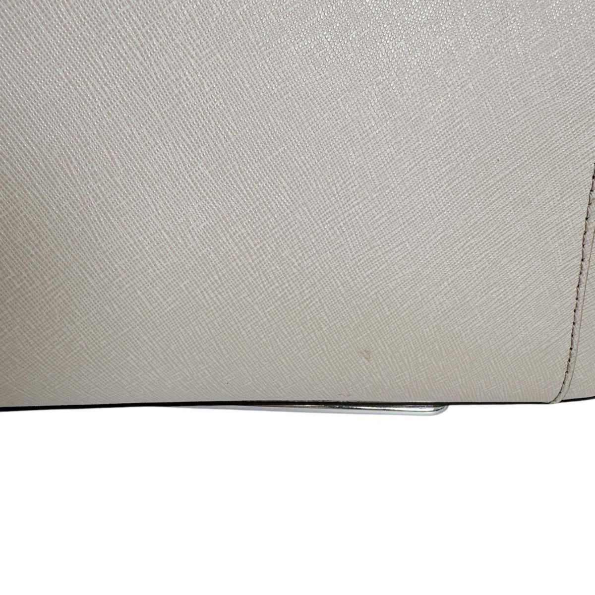 Michael Kors Gray Leather Handbag Tote Bag (Pre-Owned)