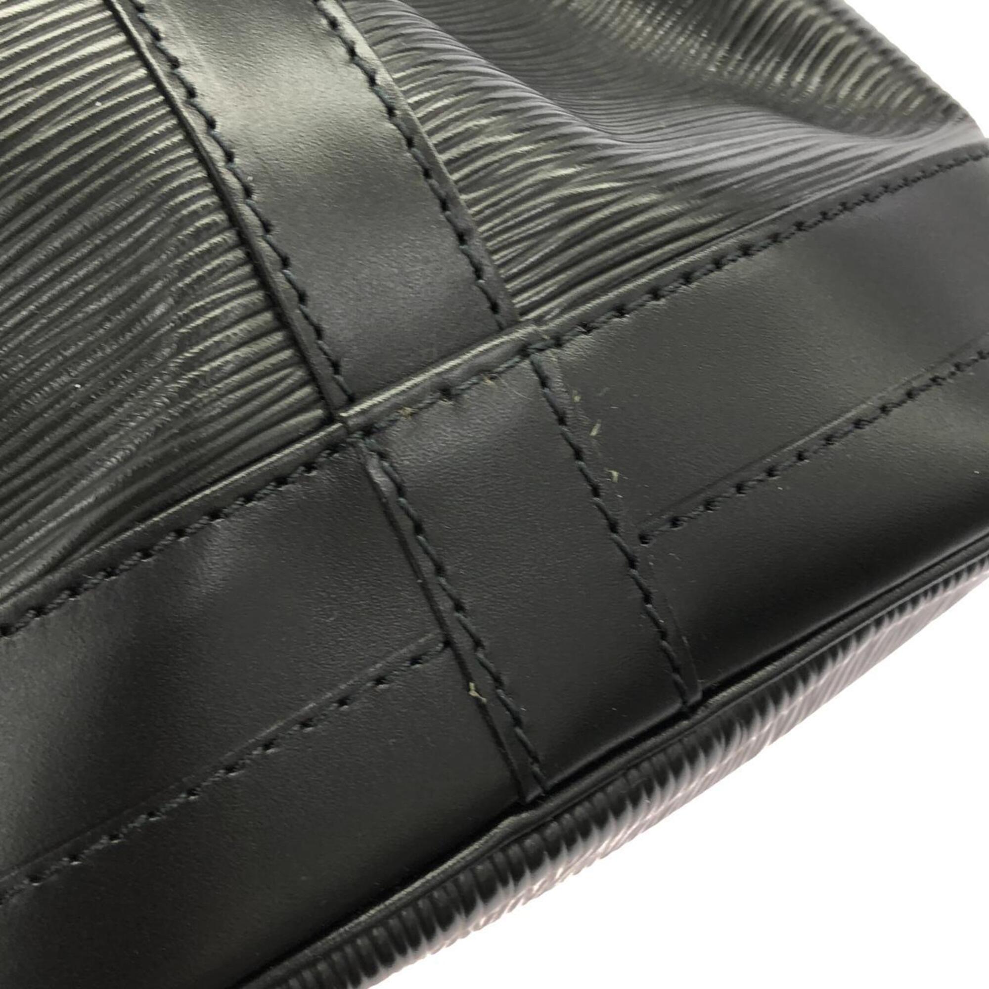 Louis Vuitton Black Leather Shoulder Bag (Pre-Owned)