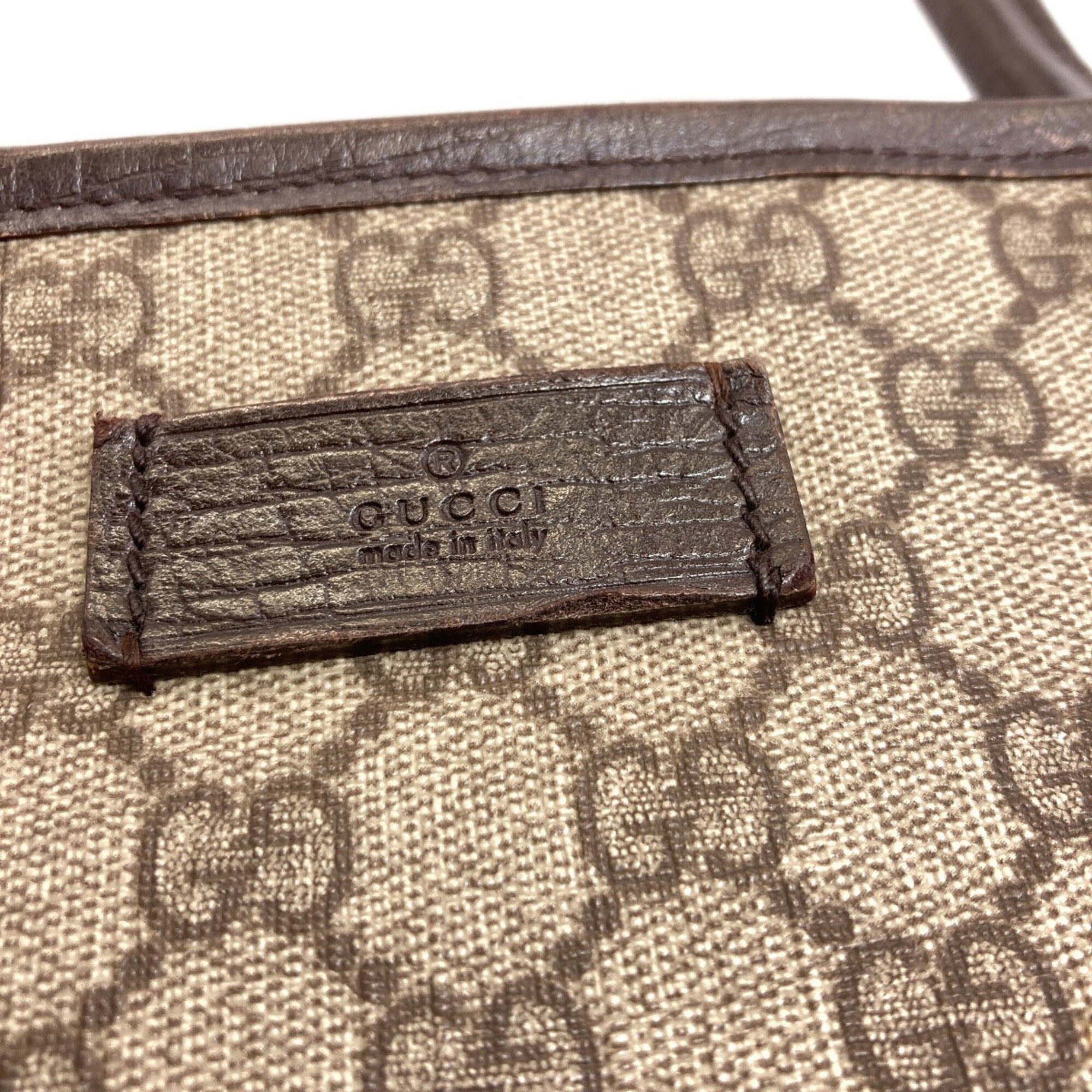 Gucci Brown Pvc Tote Bag (Pre-Owned)