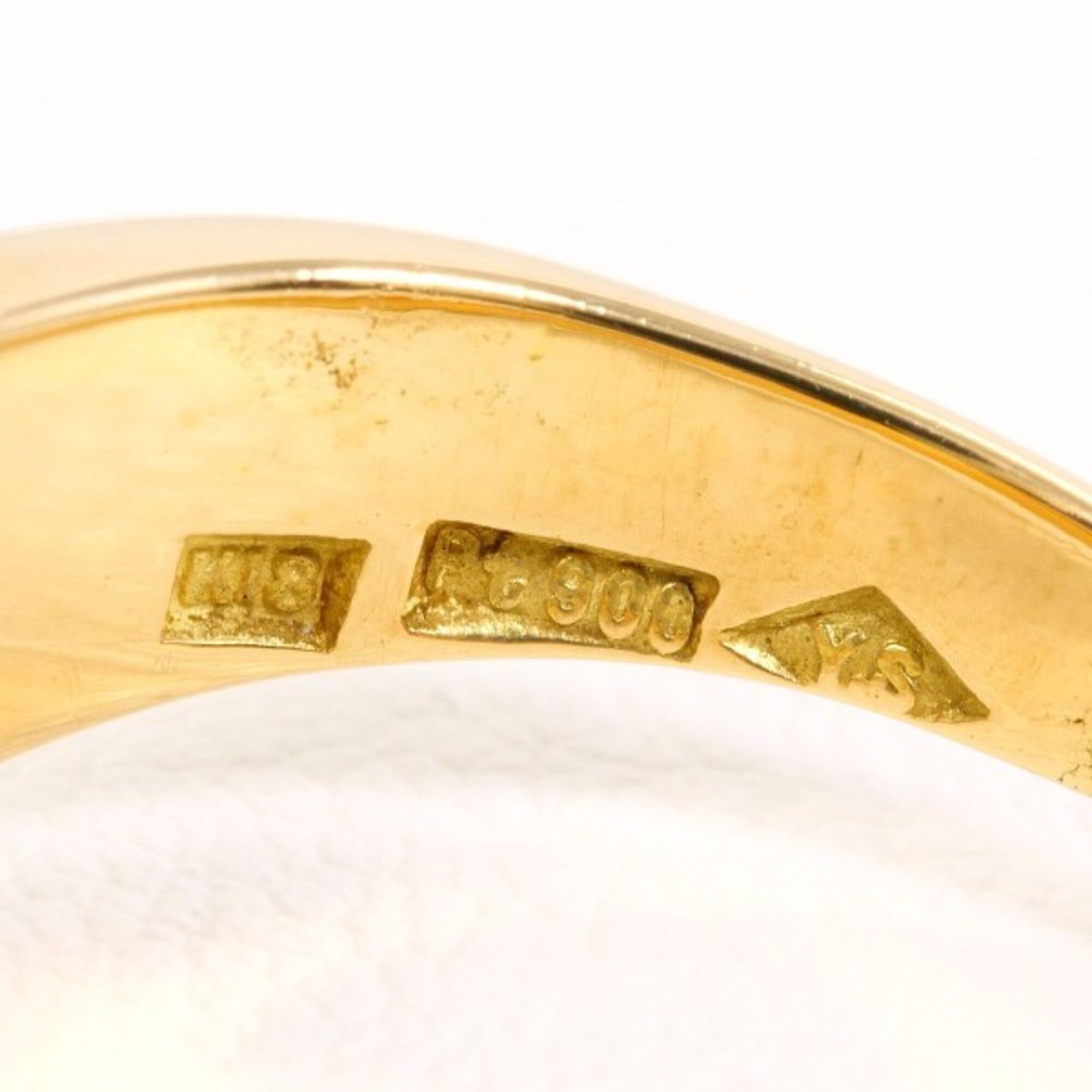 Unbranded Yellow Gold Yellow Gold (18K) Platinum 900 Band Ring (Pre-Owned)