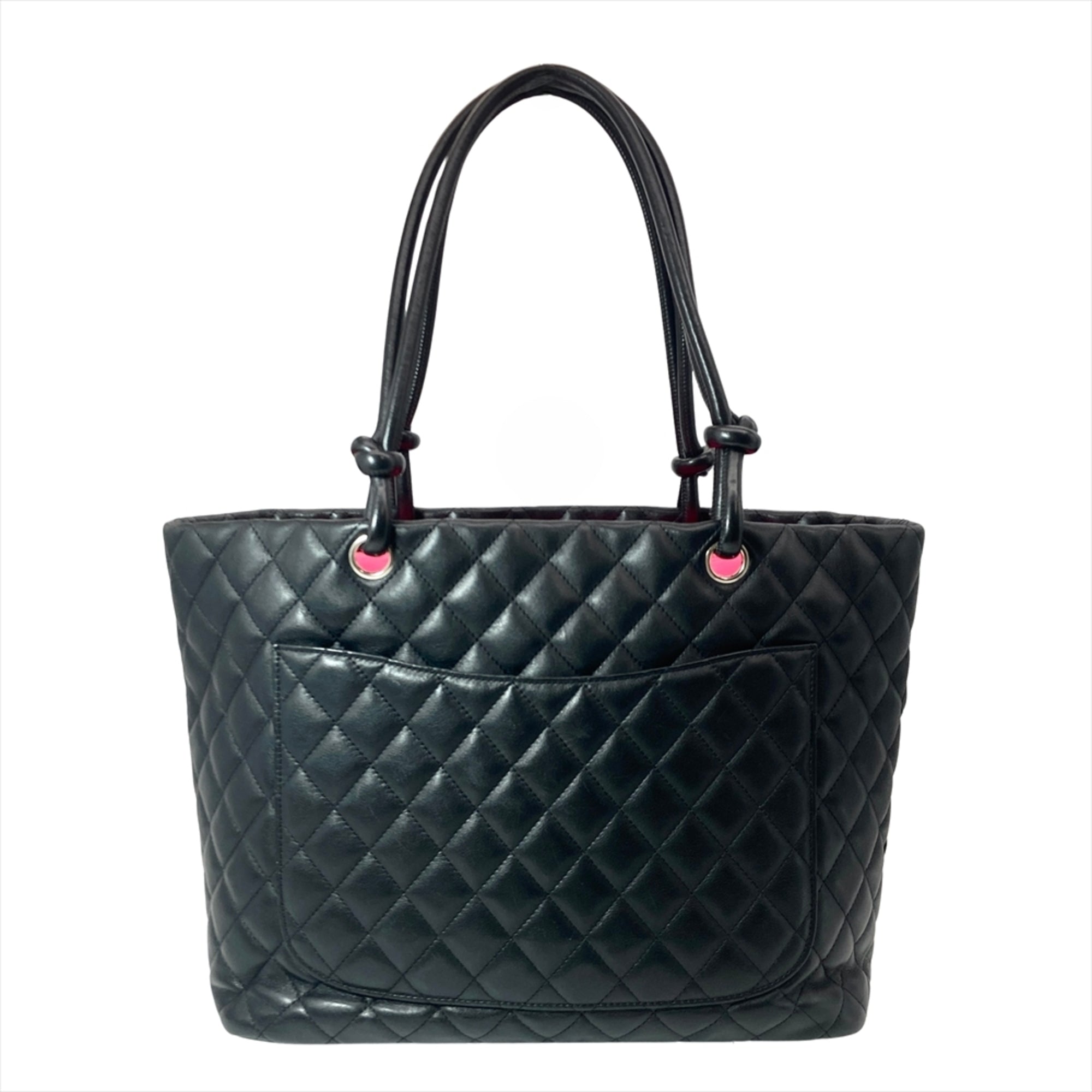 Chanel Black Leather Tote Bag (Pre-Owned)