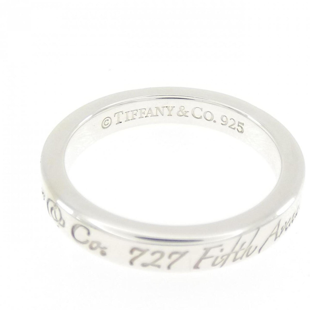 Tiffany Silver Silver 925 Band Ring (Pre-Owned)