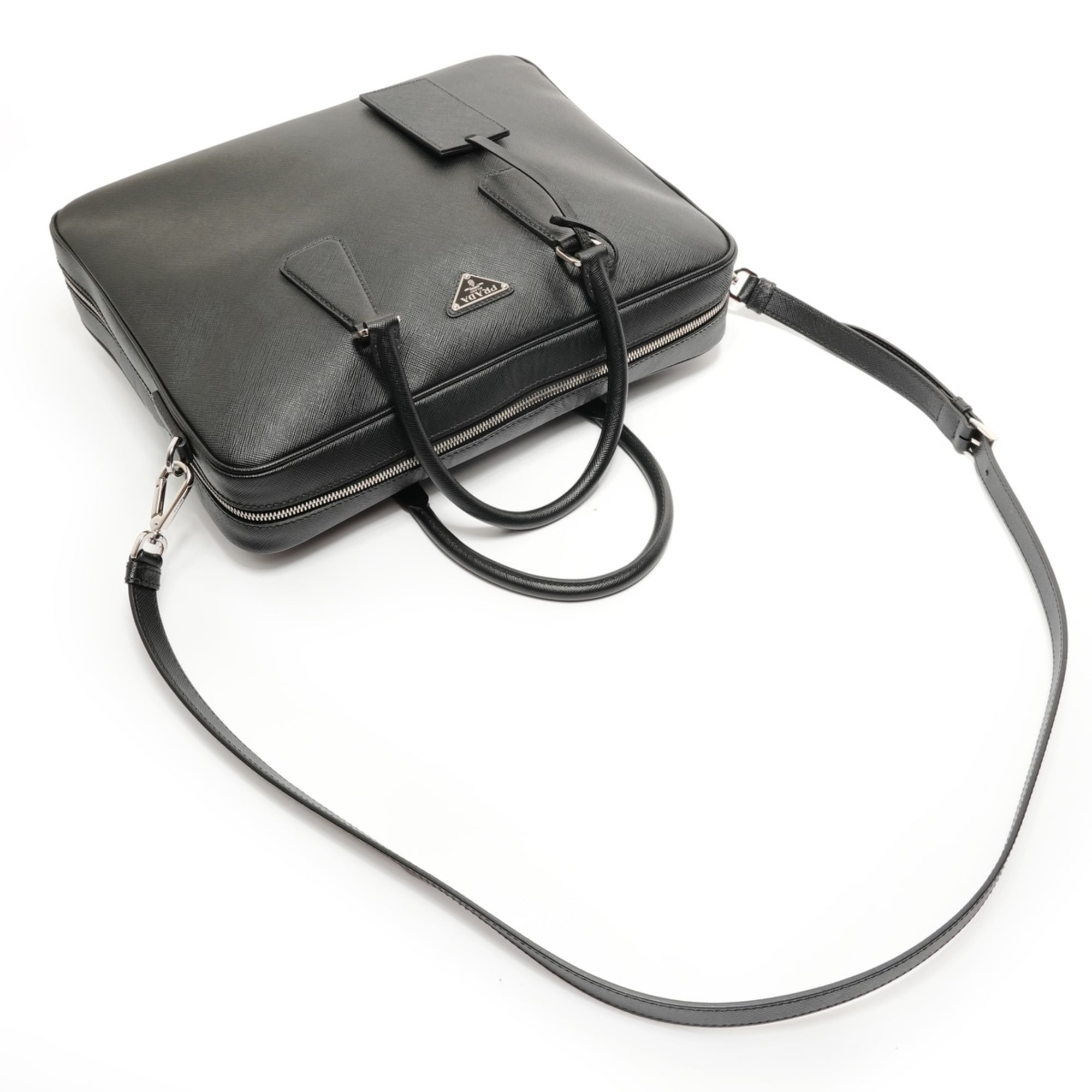 Prada Black Briefcase Handbag (Pre-Owned)