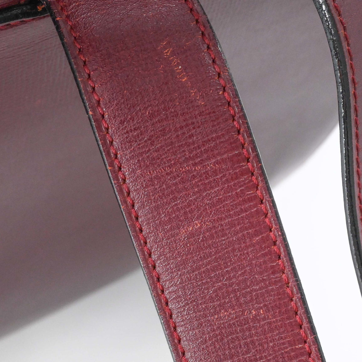 Cartier Bordeaux Leather Backpack (Pre-Owned)