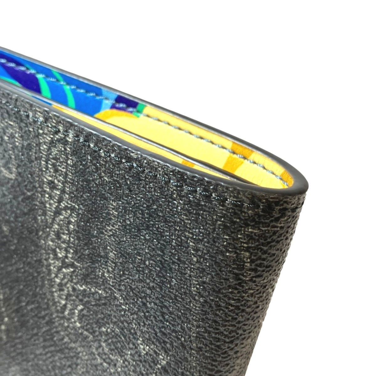 Etro Gray Pvc Leather Wallet (Bi-Fold) (Pre-Owned)