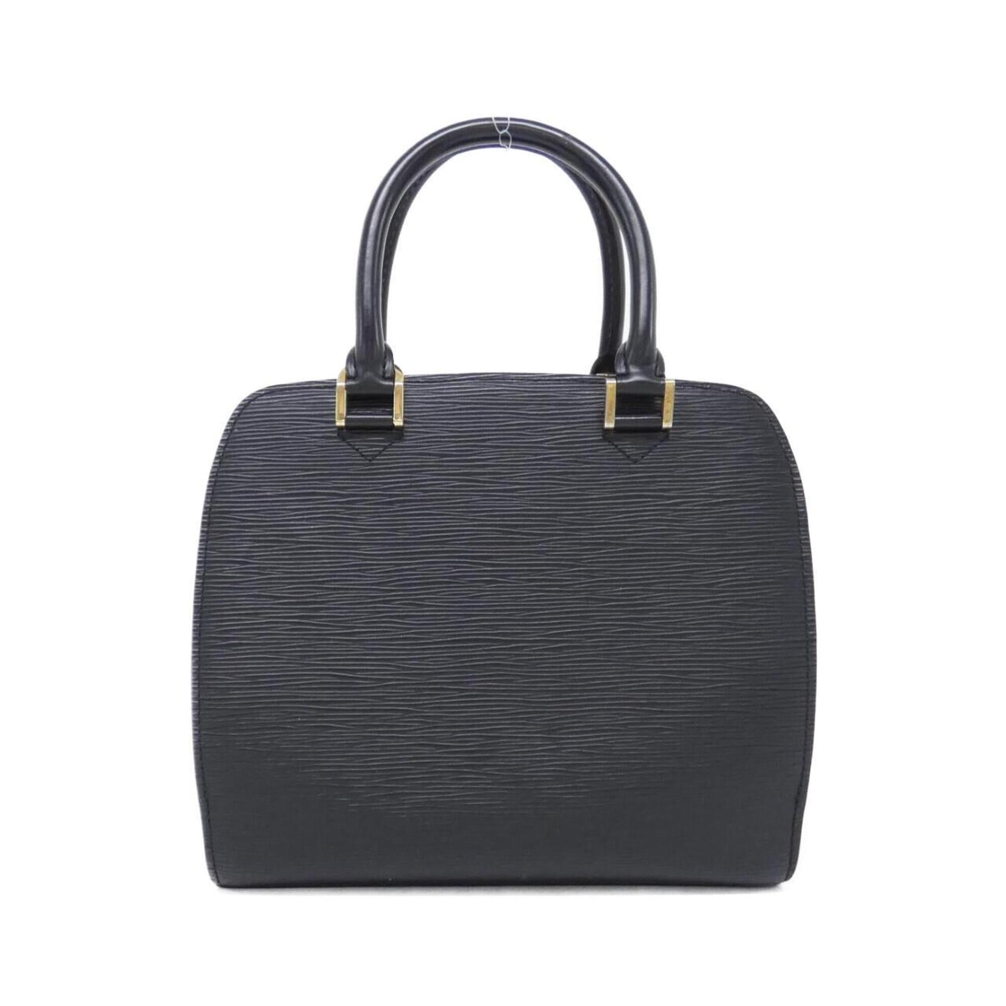 Louis Vuitton Black Leather Handbag (Pre-Owned)