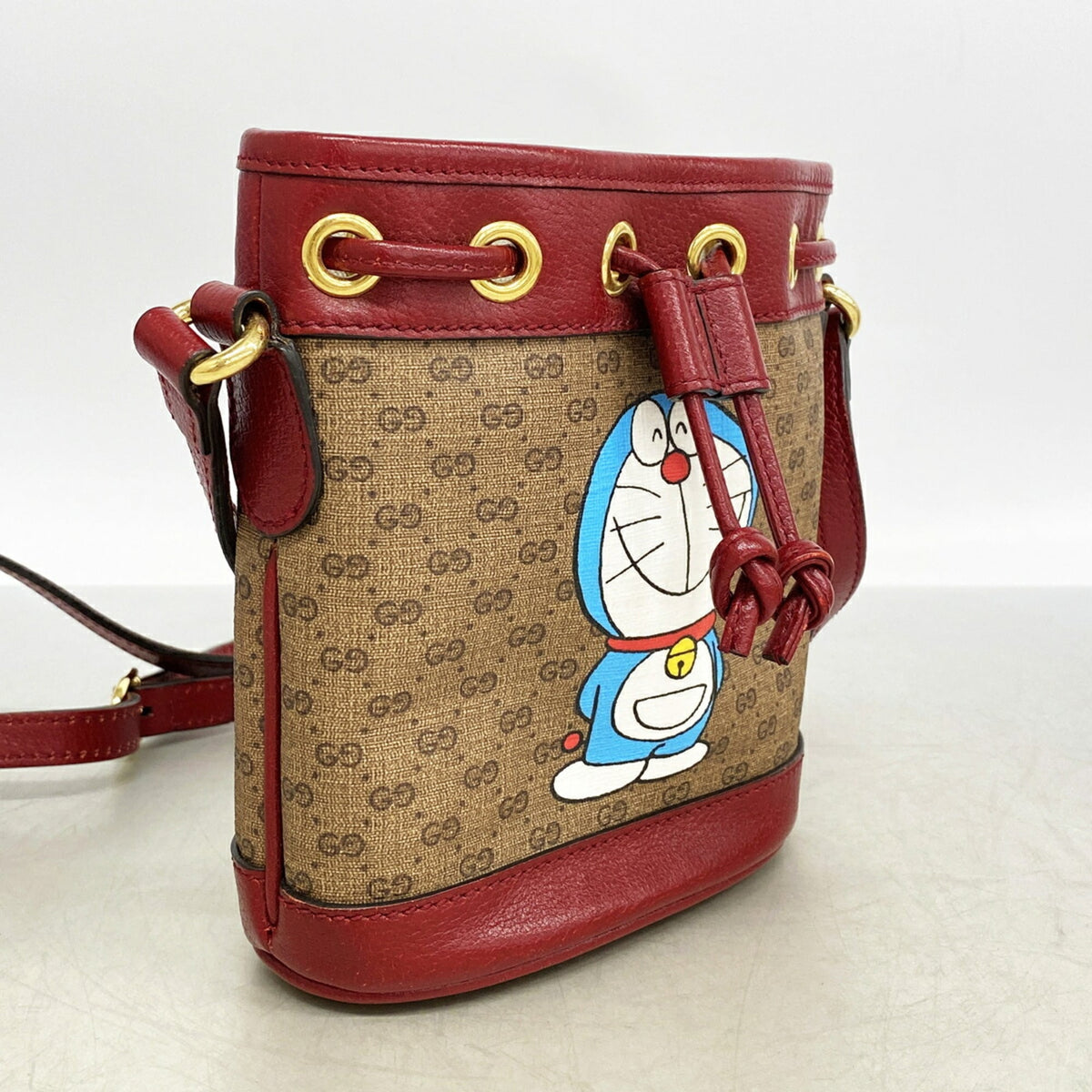 Gucci Bordeaux Brown Pvc Shoulder Bag (Pre-Owned)