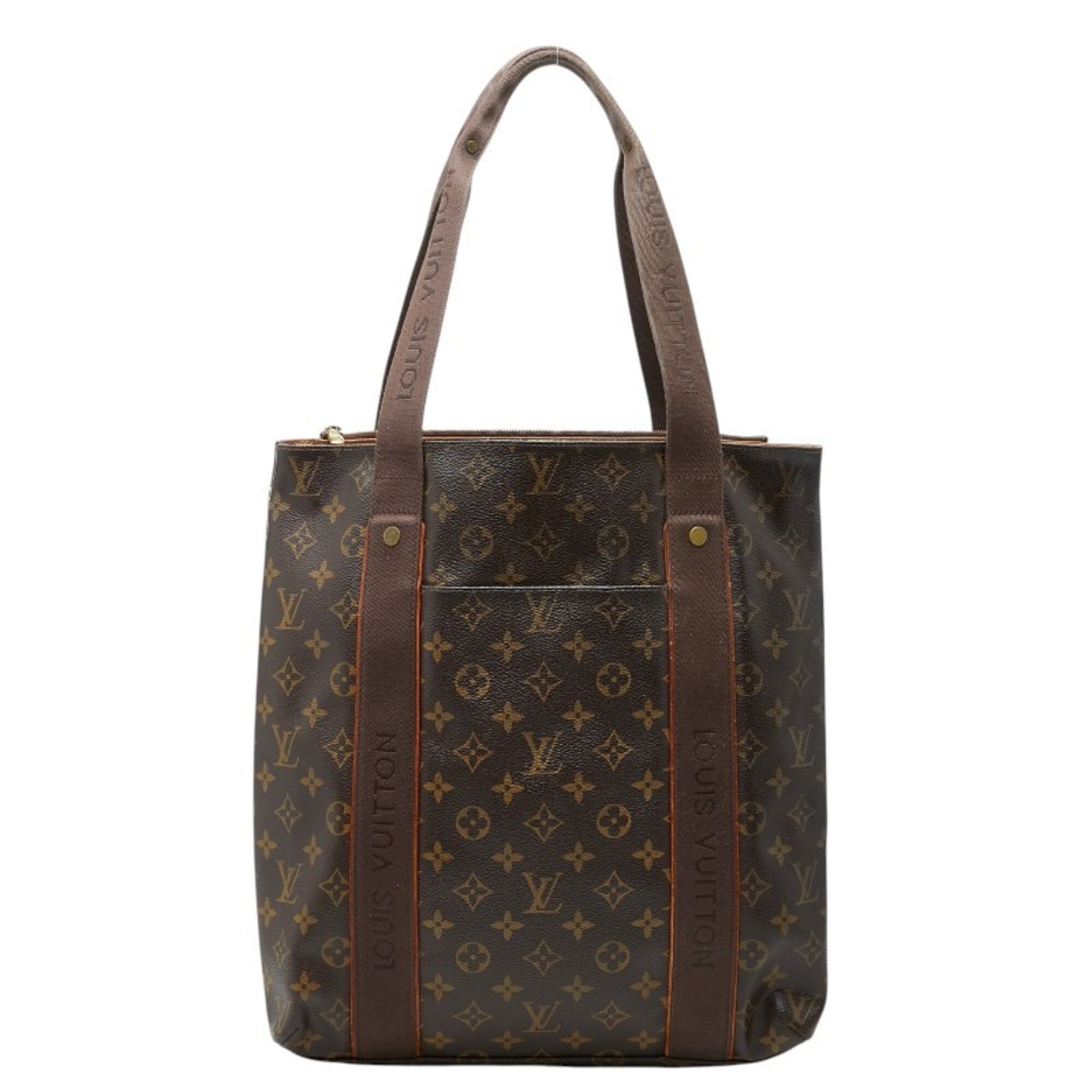 Louis Vuitton Brown Pvc Canvas Shoulder Bag Tote Bag (Pre-Owned)