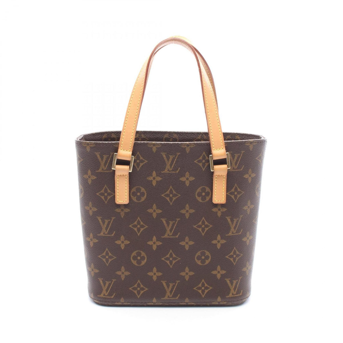 Louis Vuitton Brown Monogram Coated Canvas Leather Handbag (Pre-Owned)