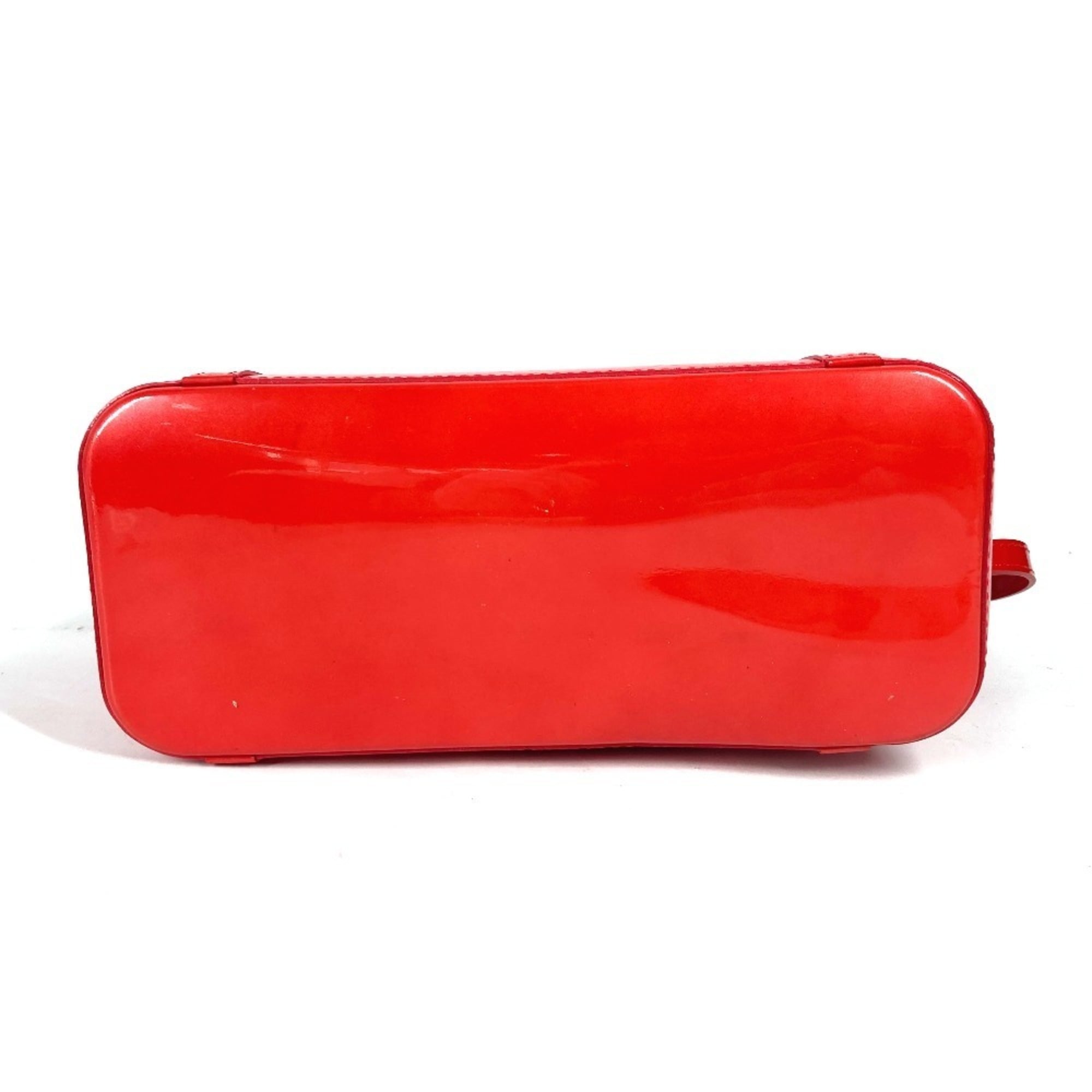 Louis Vuitton Red Color Rouge Grenadine Monogram Vernis Shoulder Bag Tote Bag (Pre-Owned)