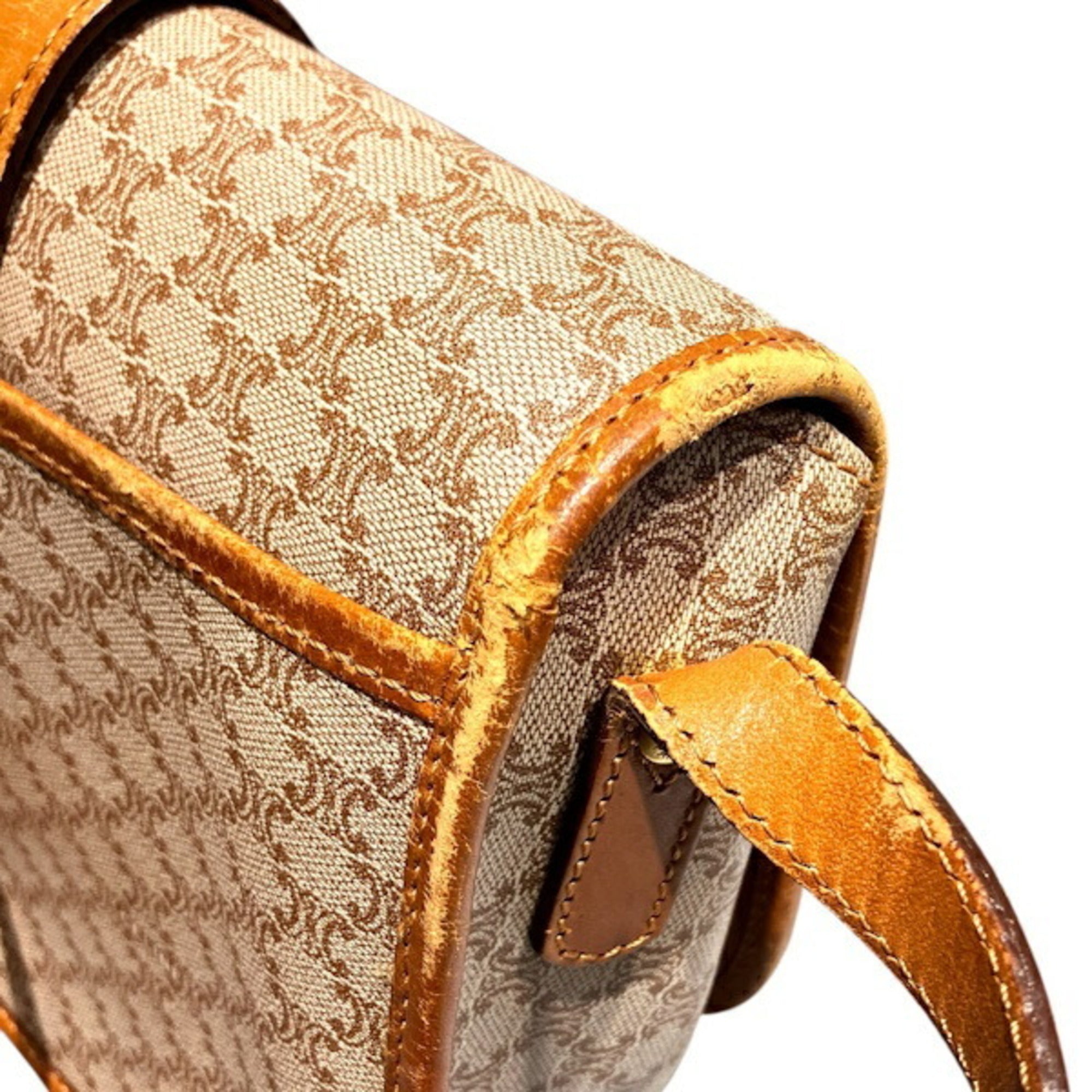 Celine Brown Pvc Leather Shoulder Bag (Pre-Owned)