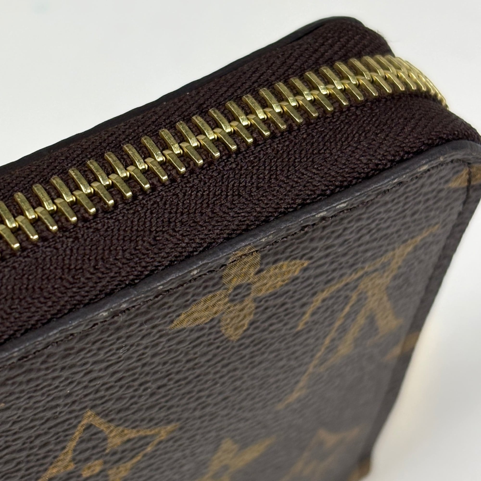 Louis Vuitton Monogram Blue Brown Monogram Long Wallet (Bi-Fold) (Pre-Owned)