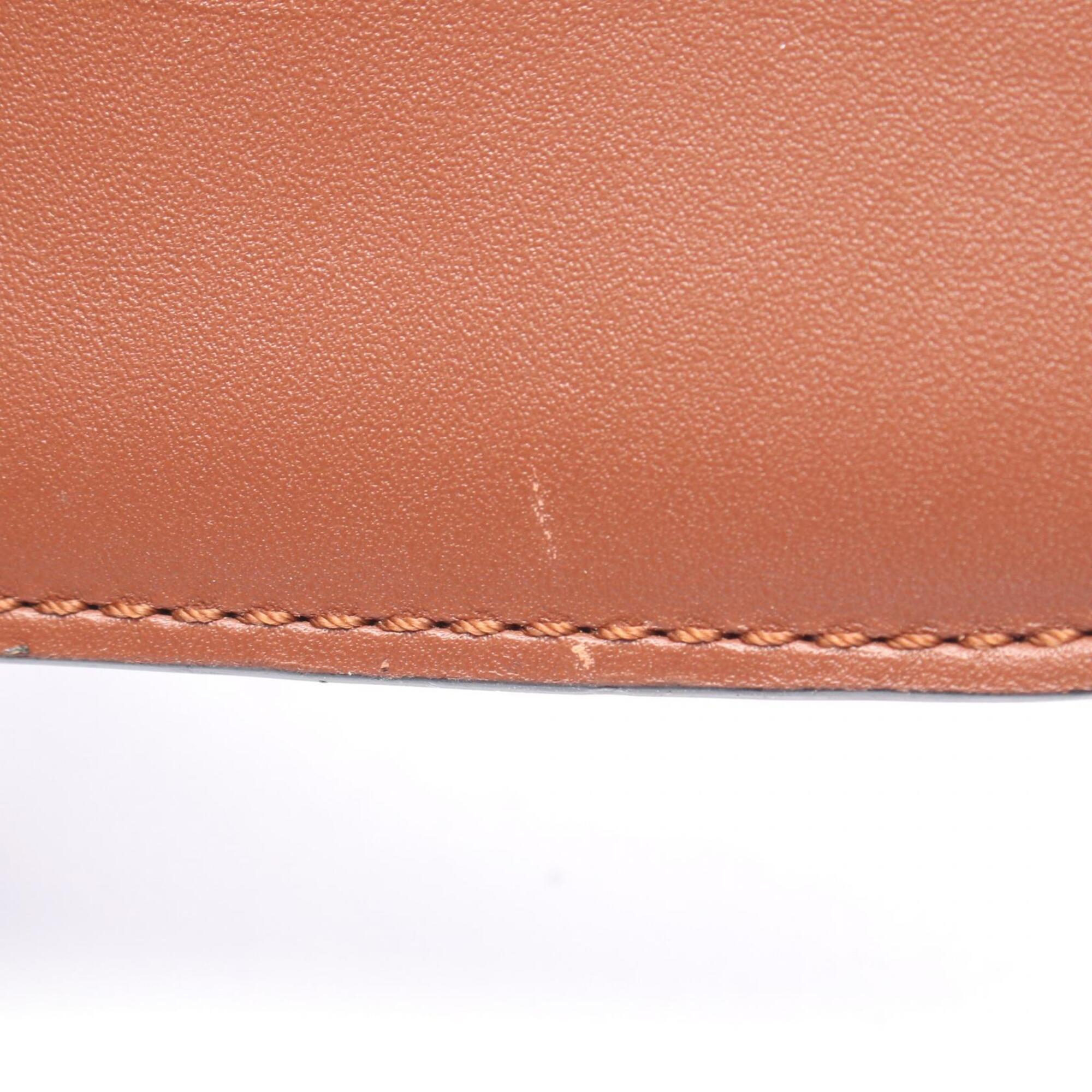 Loewe Brown Leather Handbag Shoulder Bag Sling Bag (Pre-Owned)