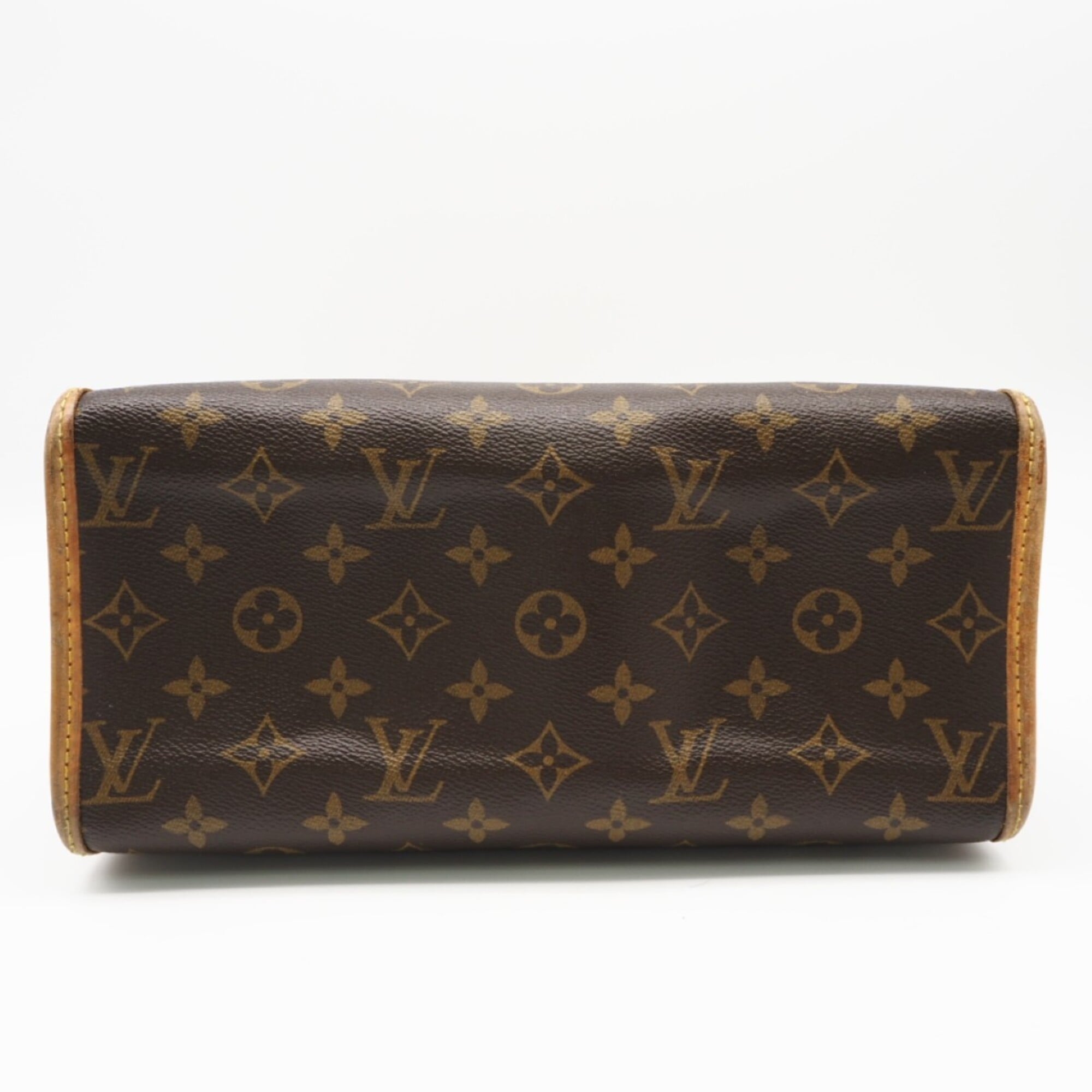 Louis Vuitton Monogram Brown Coated Canvas Leather Handbag (Pre-Owned)