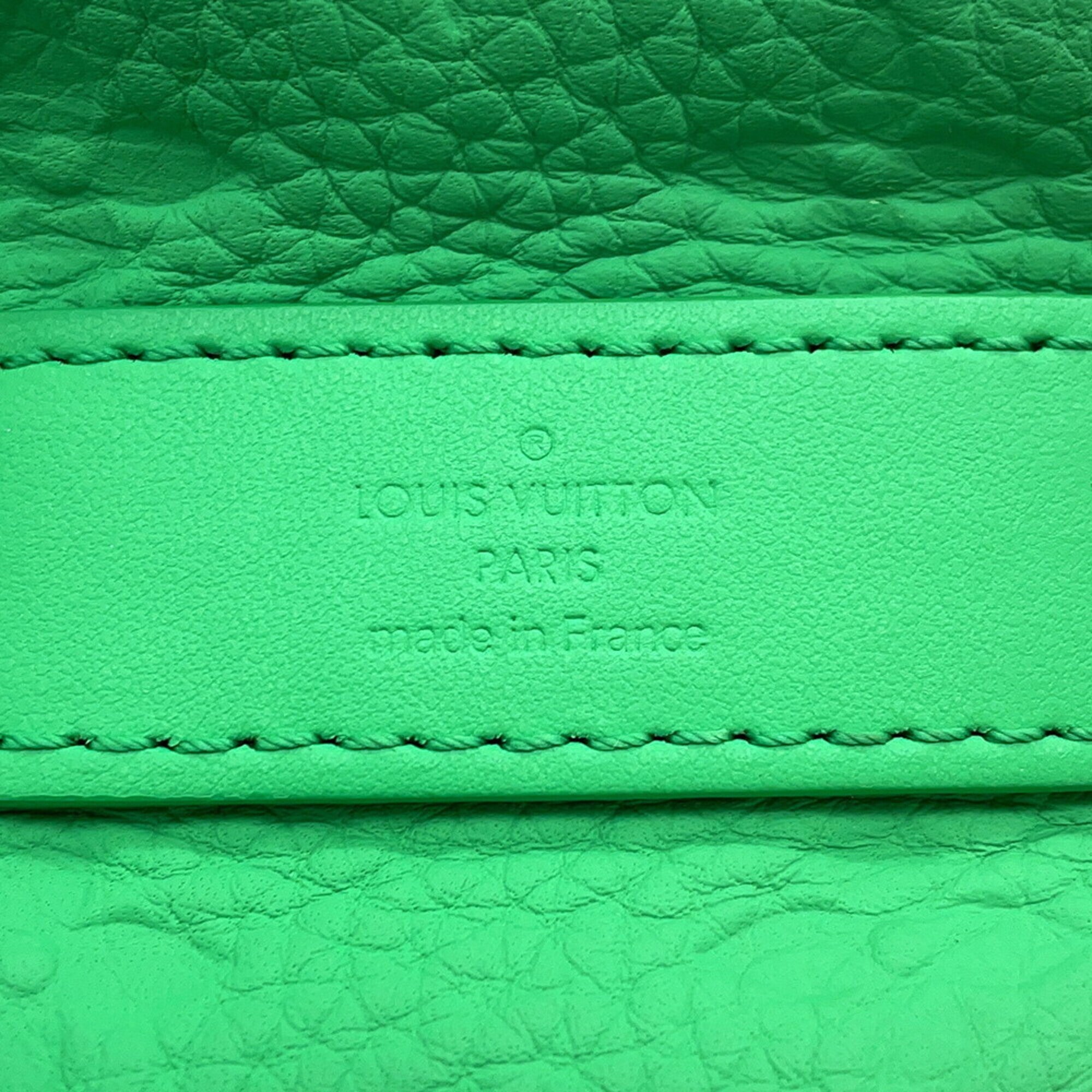 Louis Vuitton Monogram Green Monogram Leather Handbag Shoulder Bag (Pre-Owned)